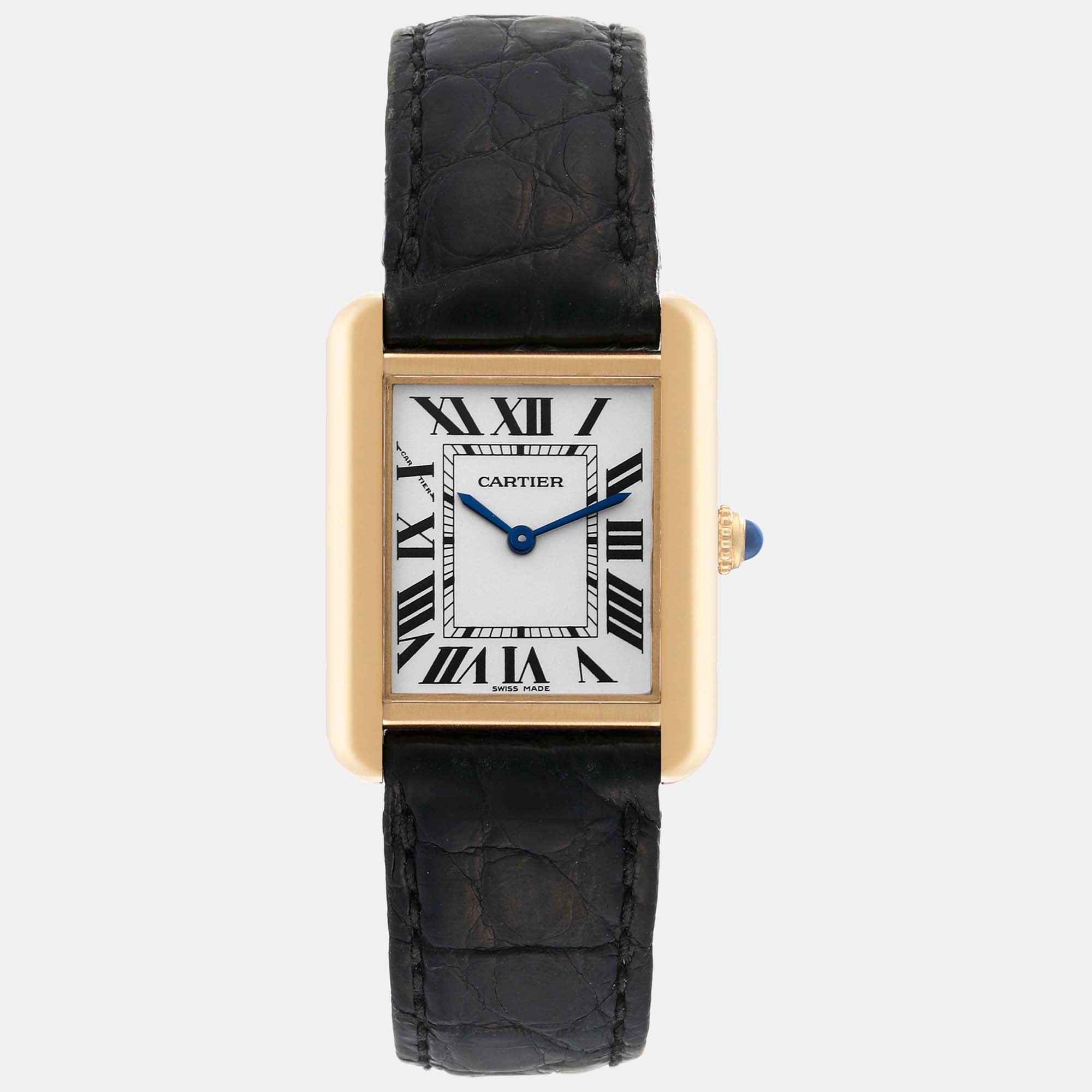 

Cartier Tank Solo Yellow Gold Steel Silver Dial Ladies Watch