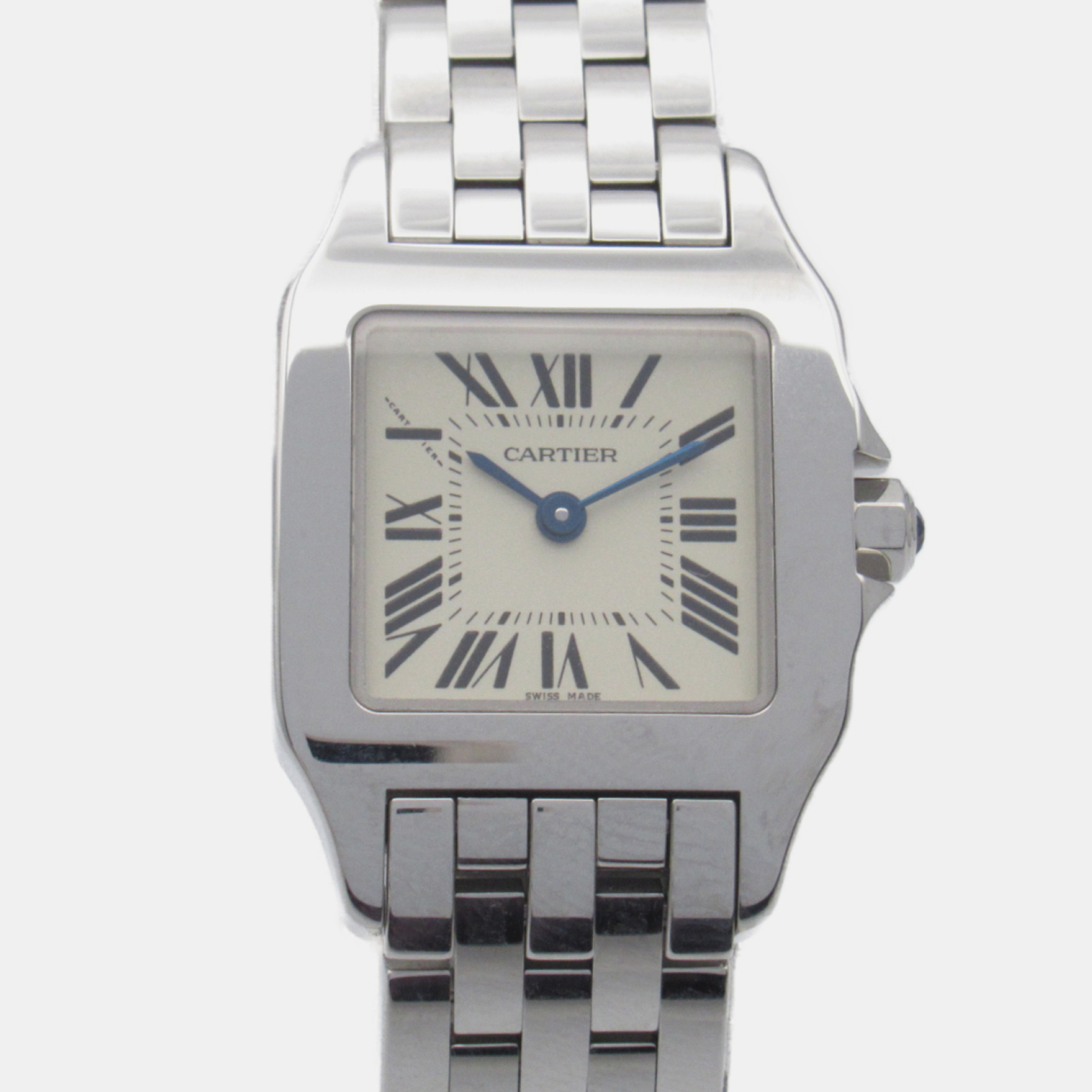 

Cartier Beige Stainless Steel Santos Demoiselle W25064Z5 Quartz Women's Wristwatch 20 mm