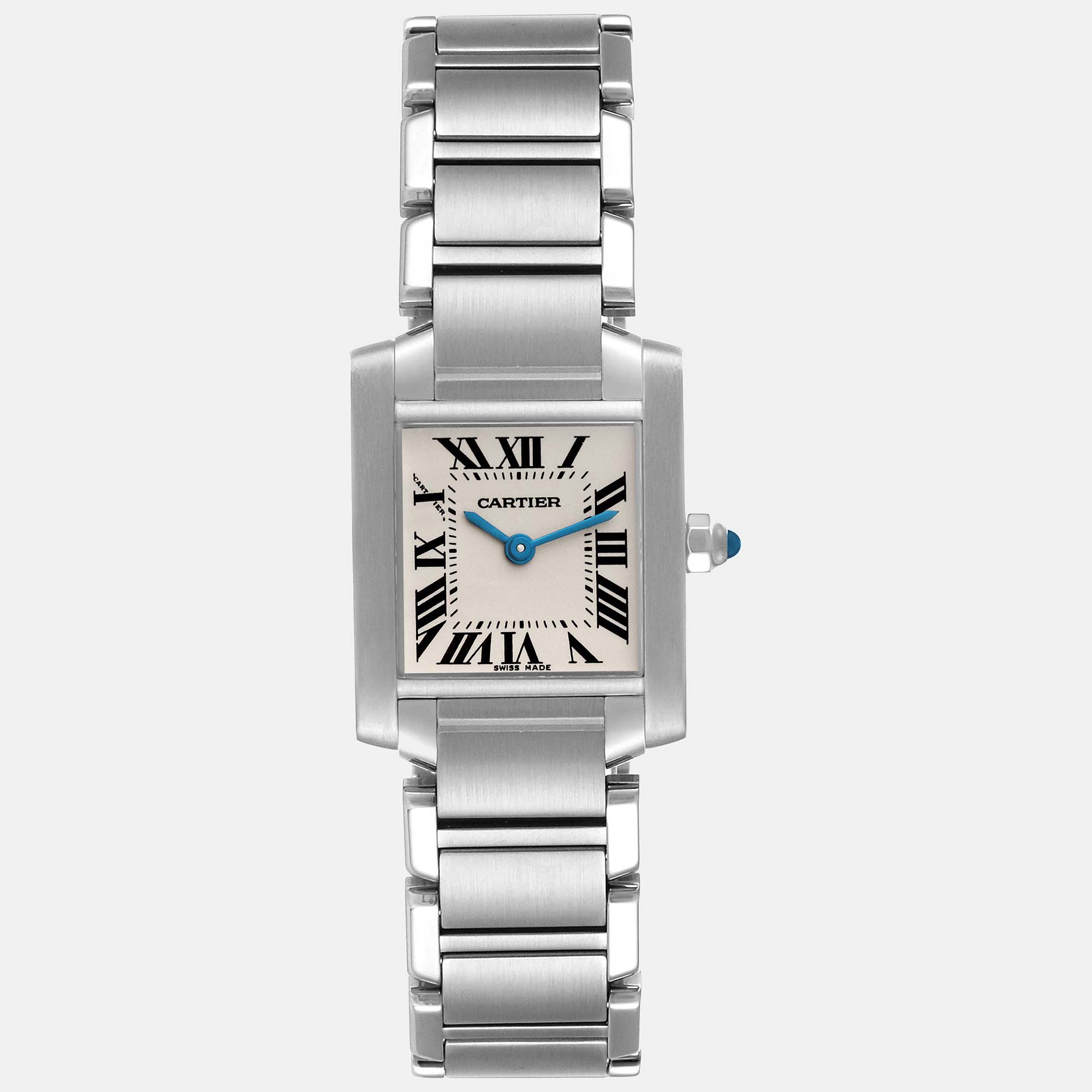 

Cartier Tank Francaise Small Silver Dial Steel Ladies Watch 20 mm