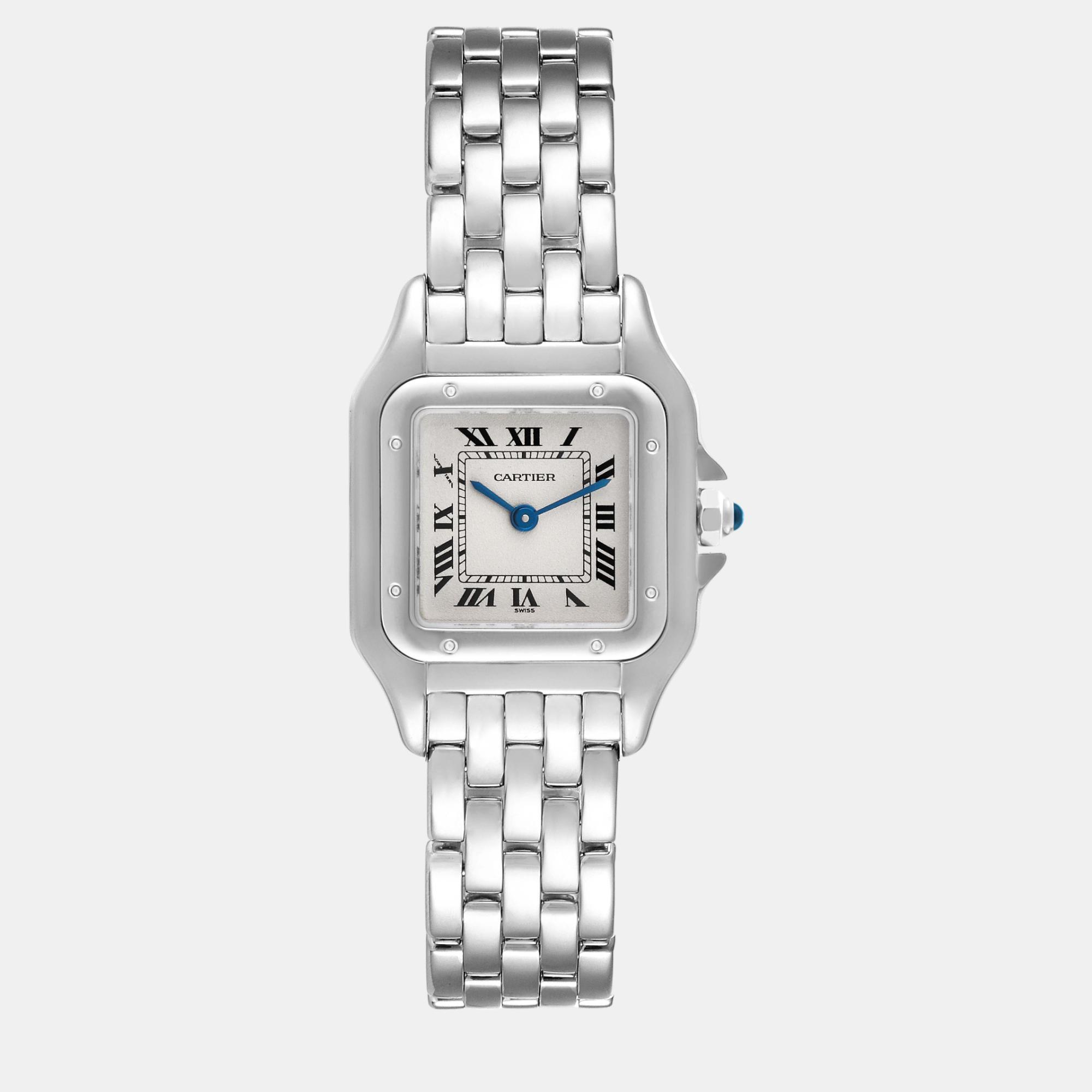 

Cartier Panthere White Gold Silver Dial Ladies Watch 22 mm