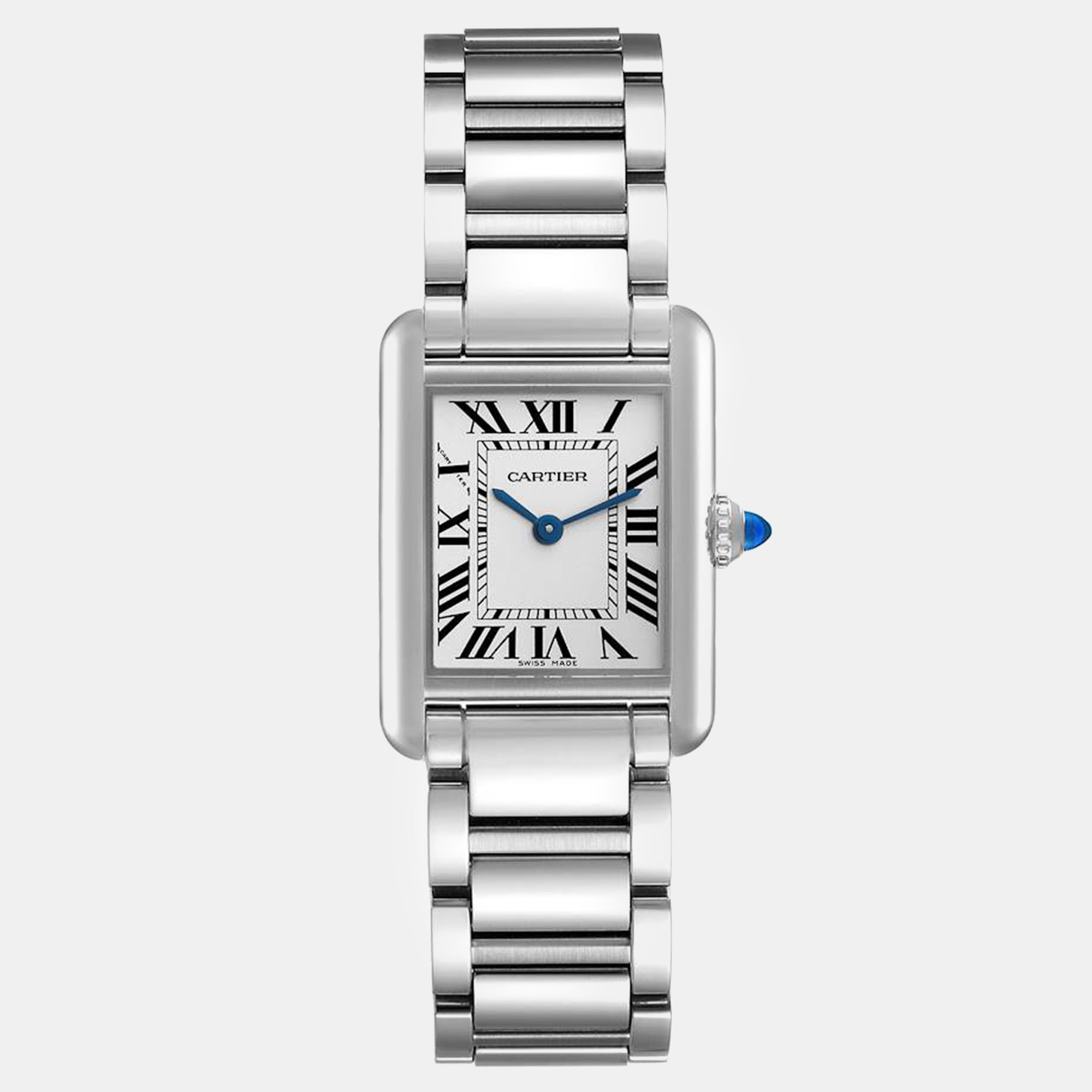

Cartier Tank Must Small Silver Dial Steel Ladies Watch 22 mm