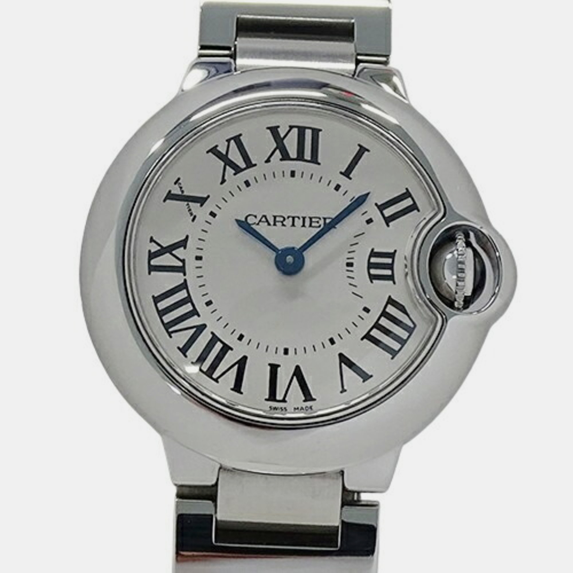 

Cartier Silver Stainless Steel Ballon Bleu Quartz Women's Wristwatch 28 mm