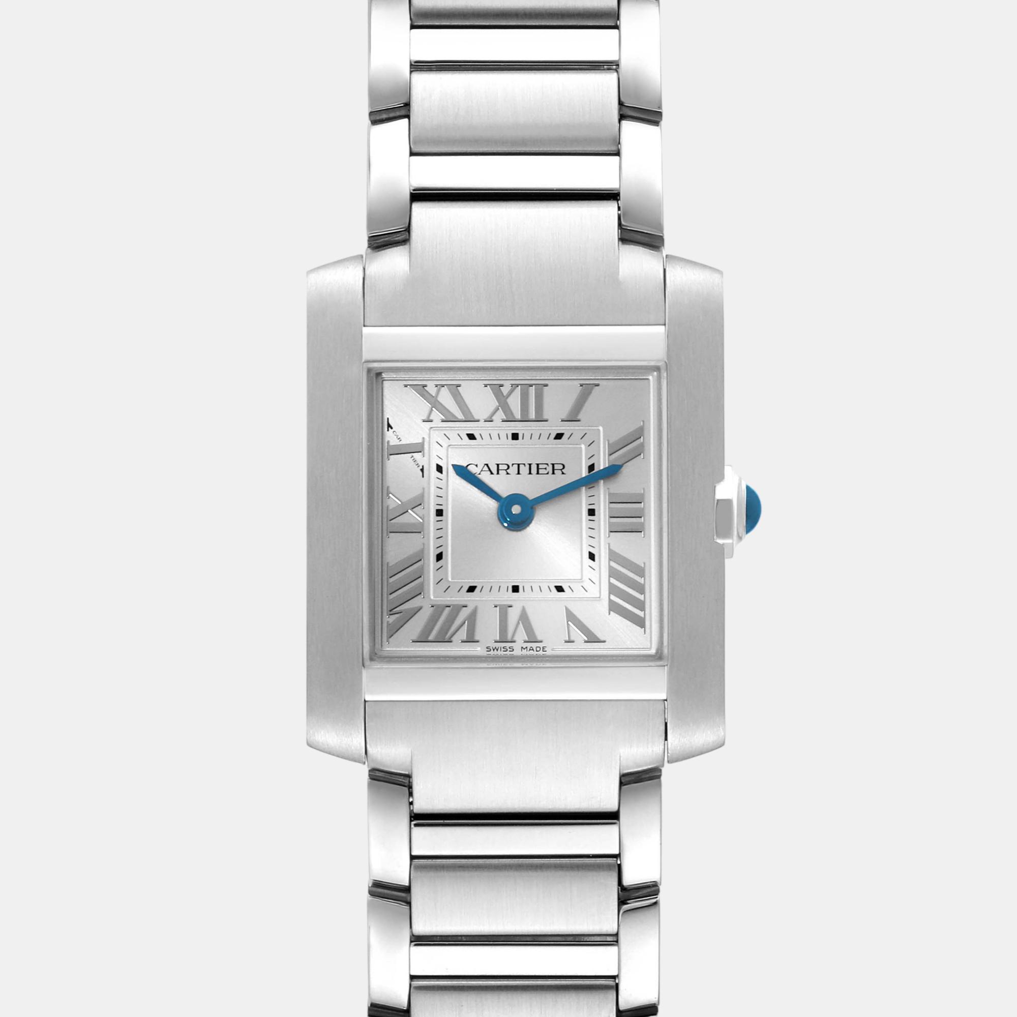 

Cartier Tank Francaise Small Silver Dial Steel Ladies Watch