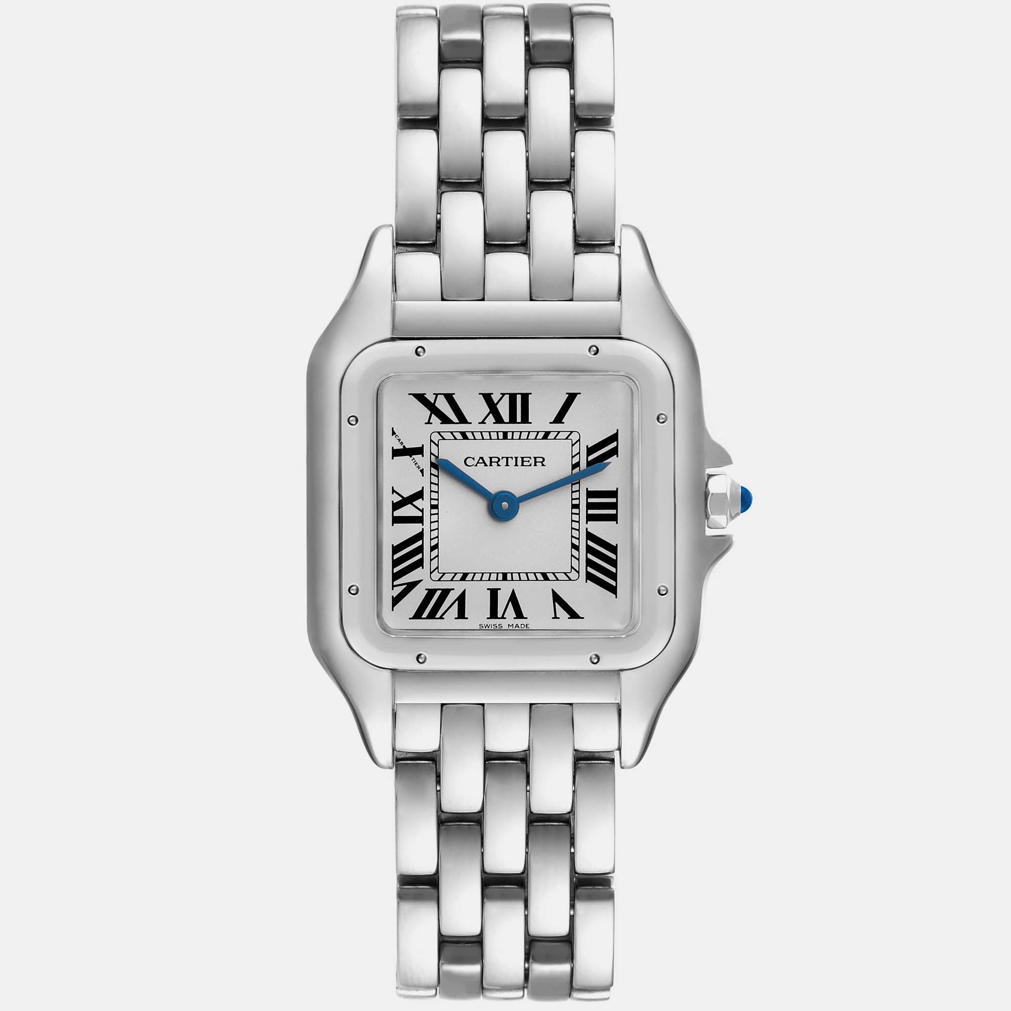 

Cartier Panthere Midsize  Steel Ladies Watch WSPN0007 Card, White