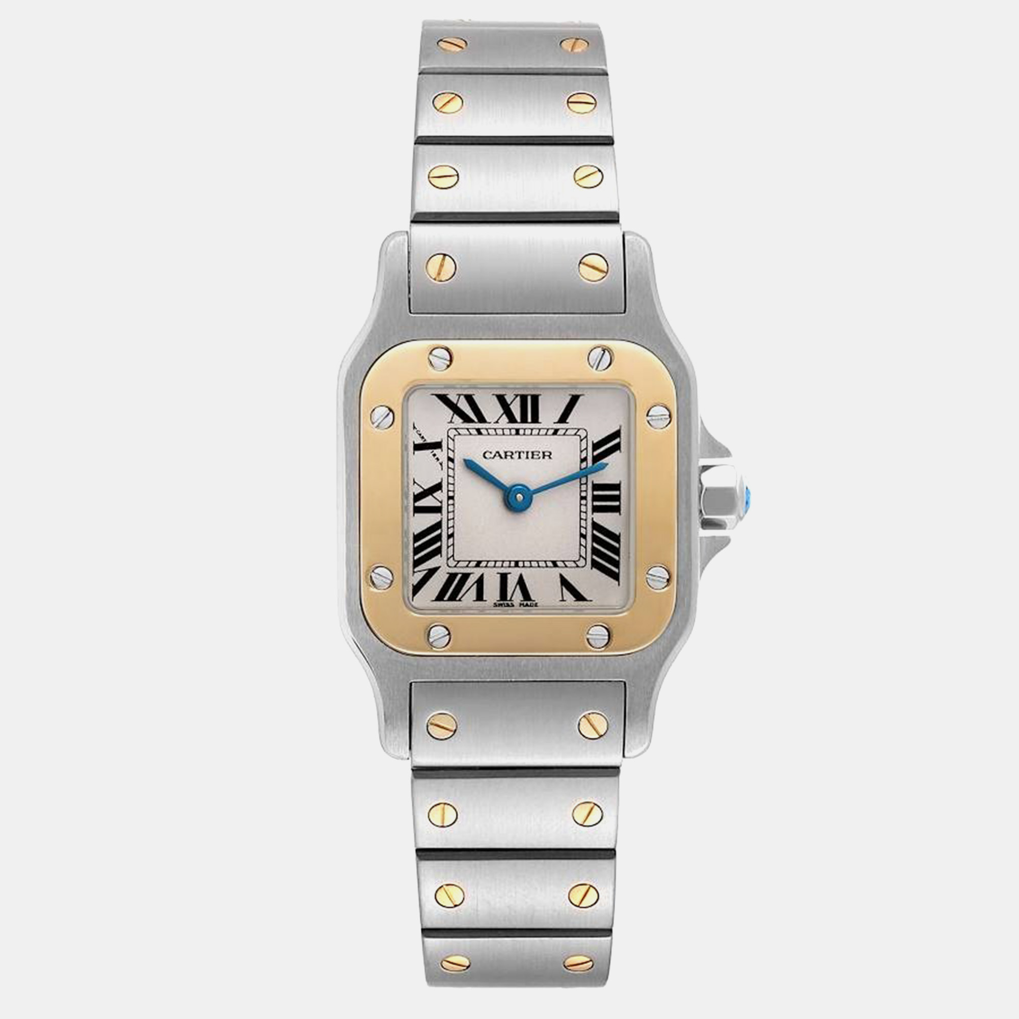 

Cartier Santos Galbee Small Steel Yellow Gold Ladies Watch 24 mm