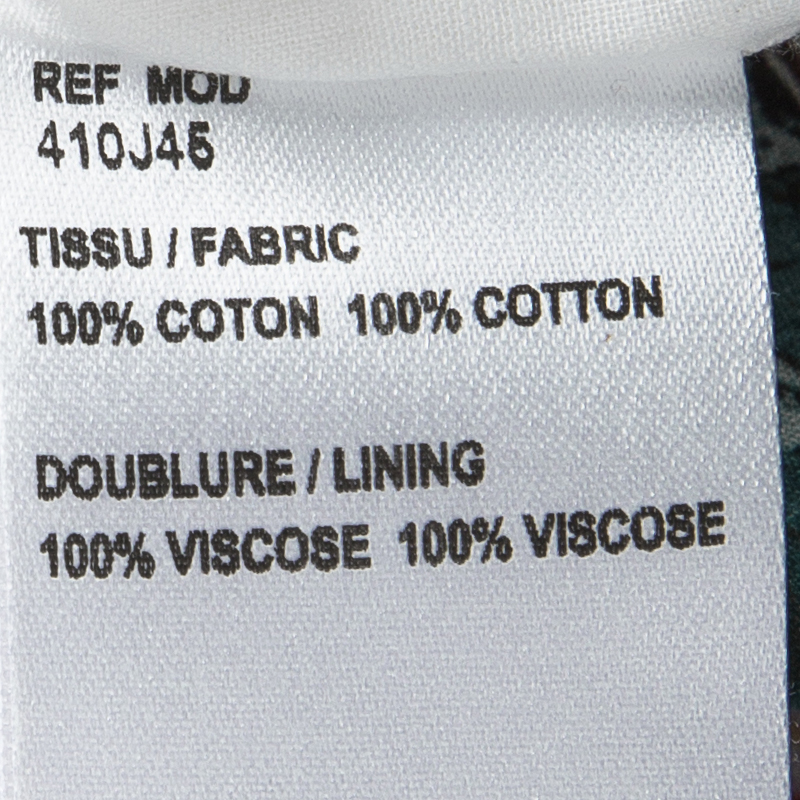 Carven Multicolor Printed Cotton Poplin Skirt M