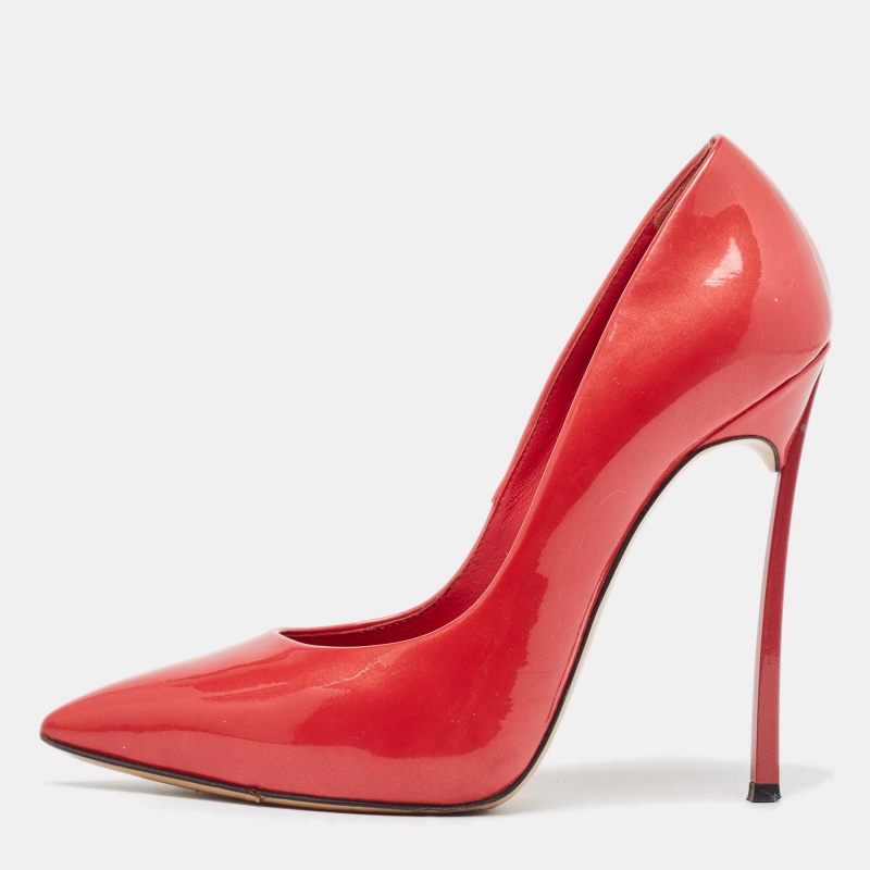 

Casadei Red Patent Leather Pointed Toe Pumps Size 36
