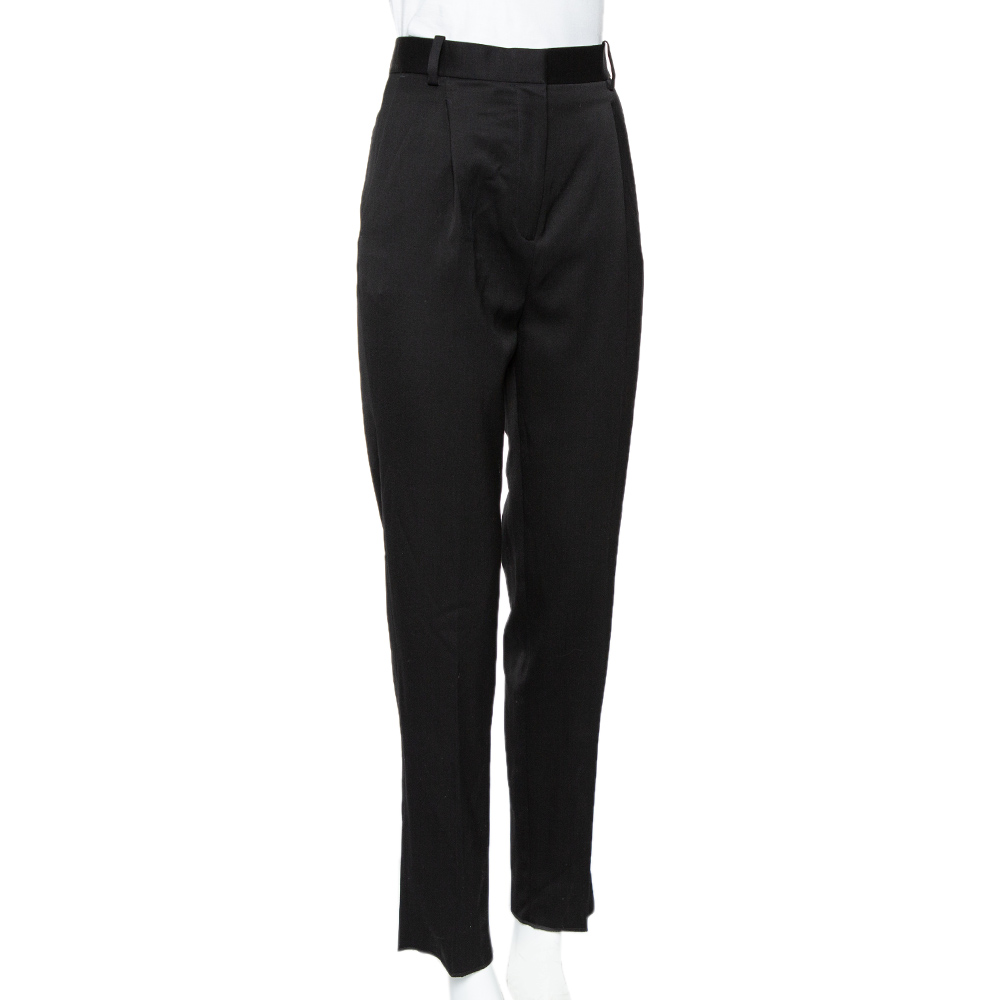 

Celine Black Wool Tapered Leg Pants