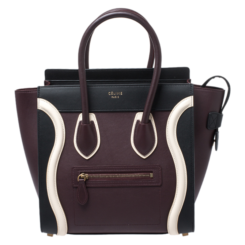 Pre Owned حقيبة يد سيلين مايكرو لاغدغ جلد متعدد الألوان