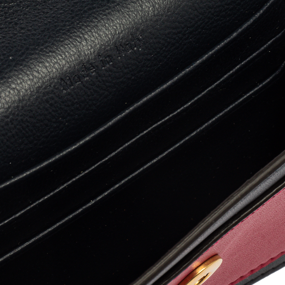 

Celine Tri Color Leather Envelope Pocket Card Holder, Multicolor
