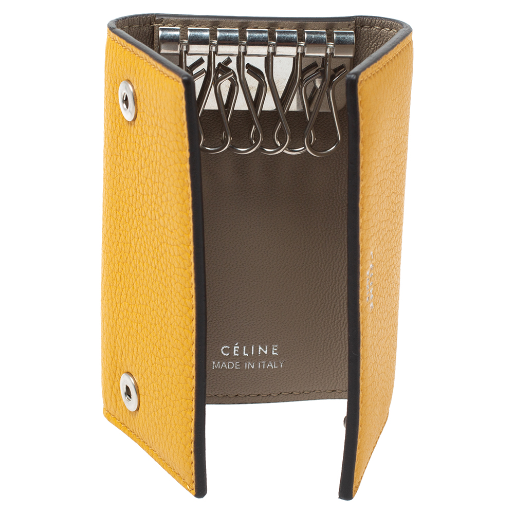 

Celine Mustard Leather Leather Key Holder, Yellow