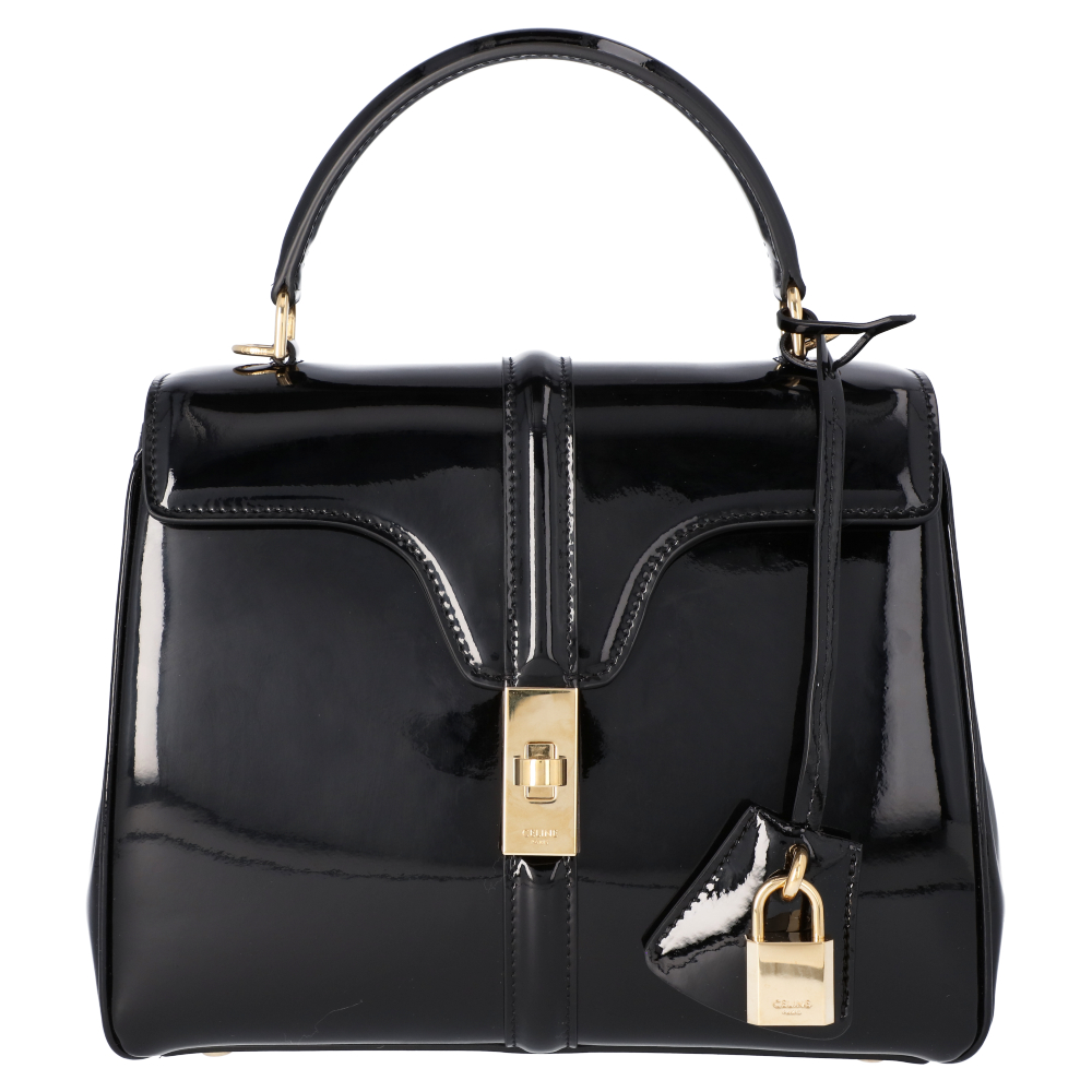 

Celine Black Leather Small 16 Bag