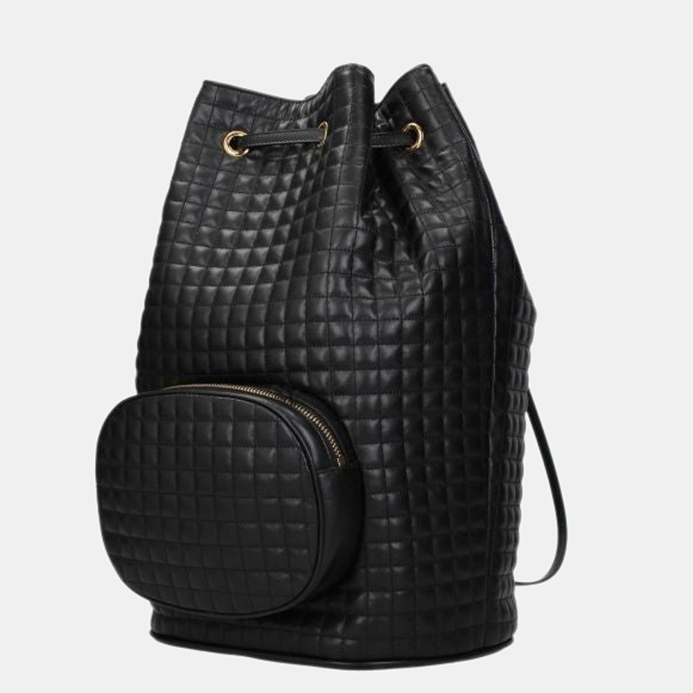 

Celine Black Leather Backpack