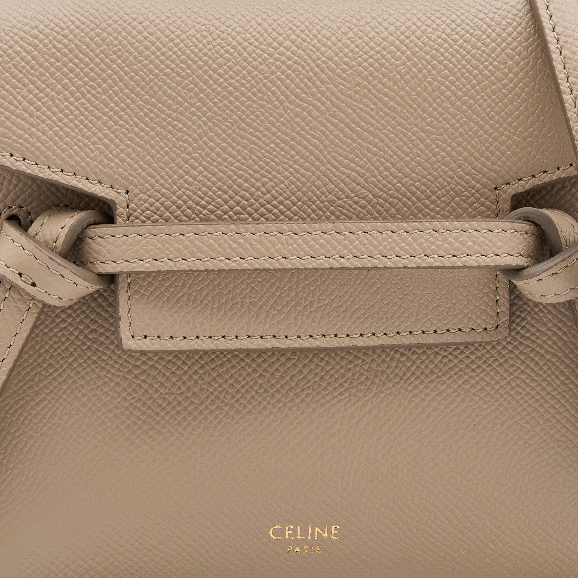 Belt leather handbag Celine Beige in Leather - 30892875