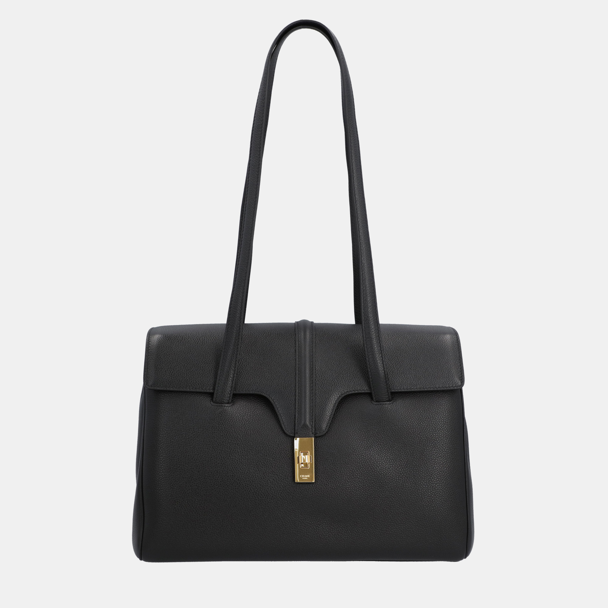 

Celine Black Leather Teen Soft 16 Shoulder Bag