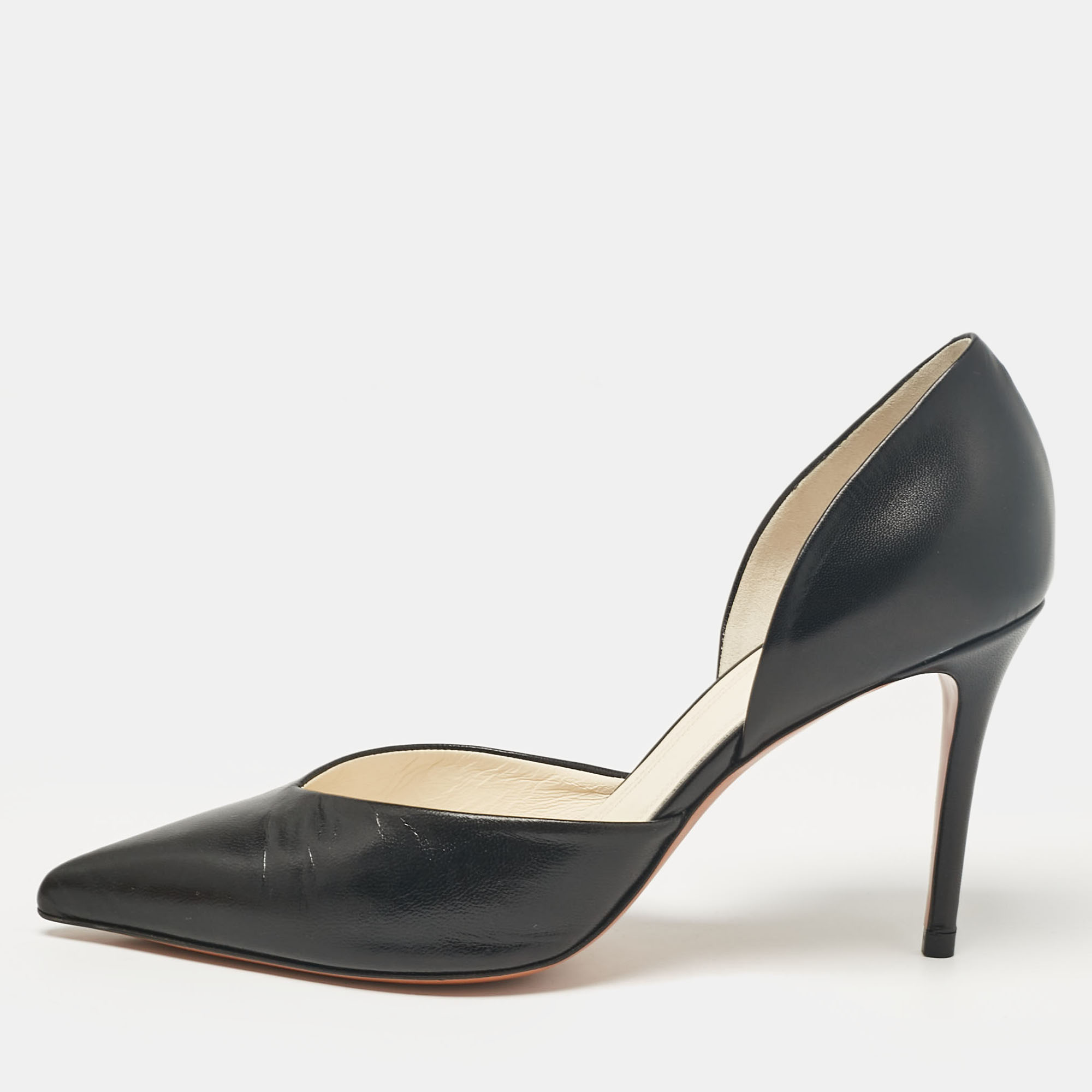 

Celine Black Leather D'orsay Pumps Size