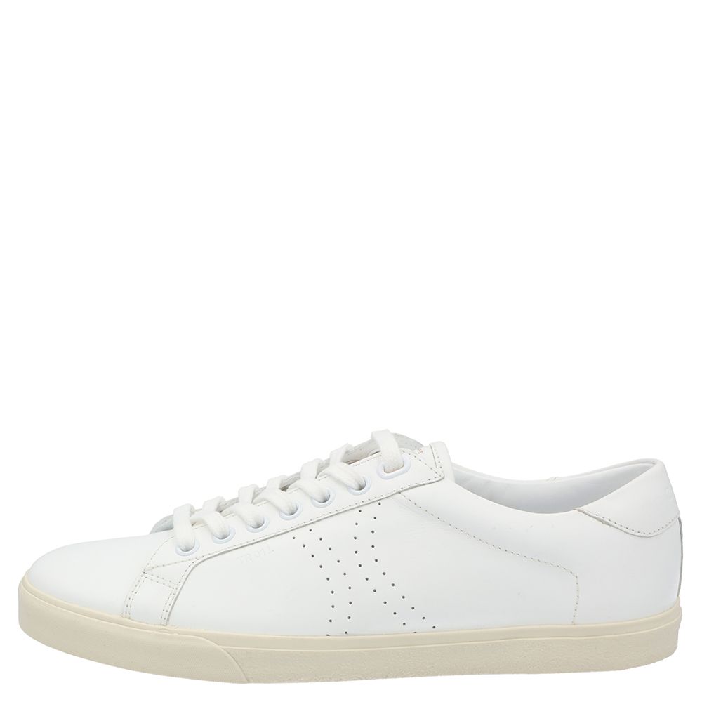 

Celine White Triomphe Low Top Sneakers Size EU