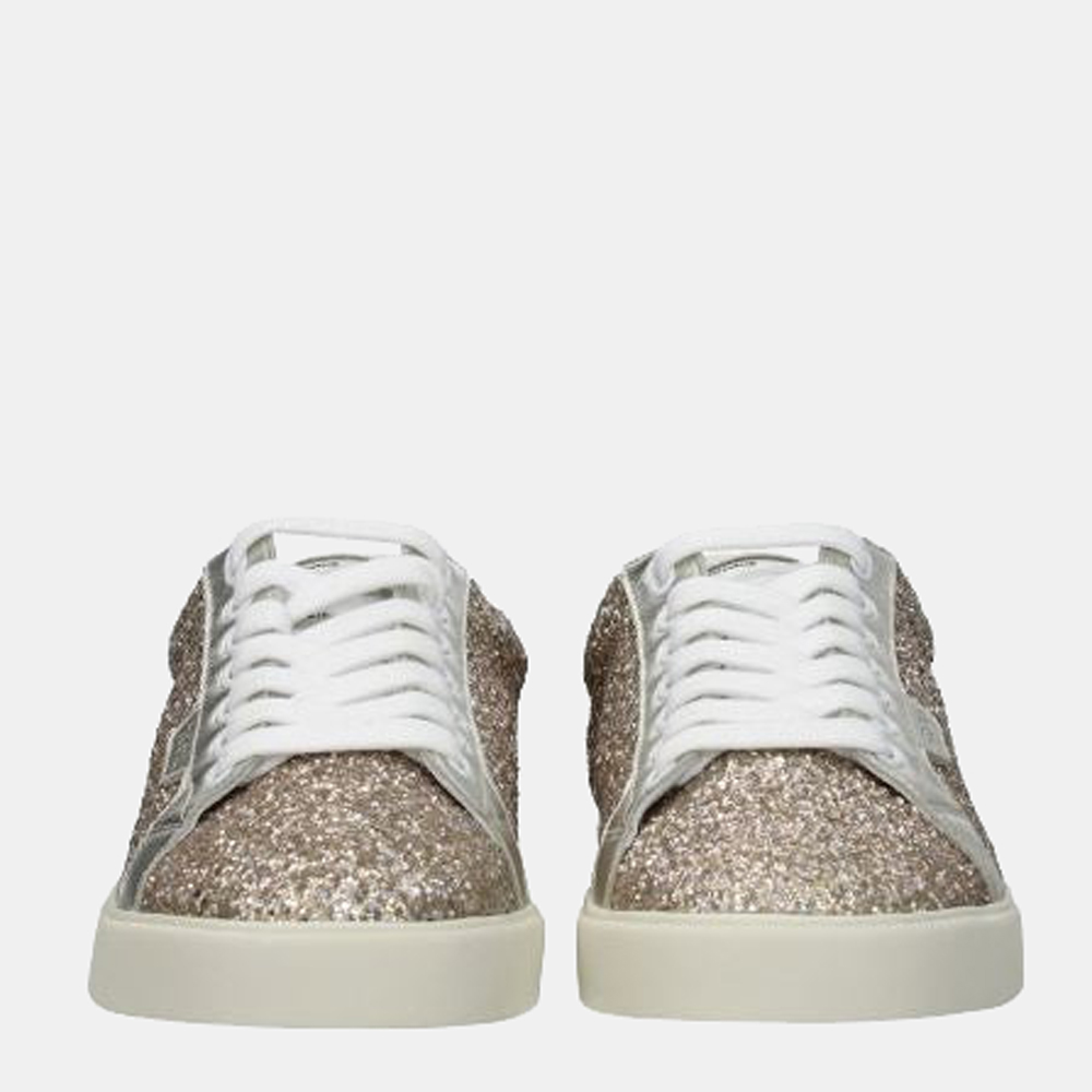 

Celine Multicolor/White Rubber Glitter Sneakers Size US 6 EU