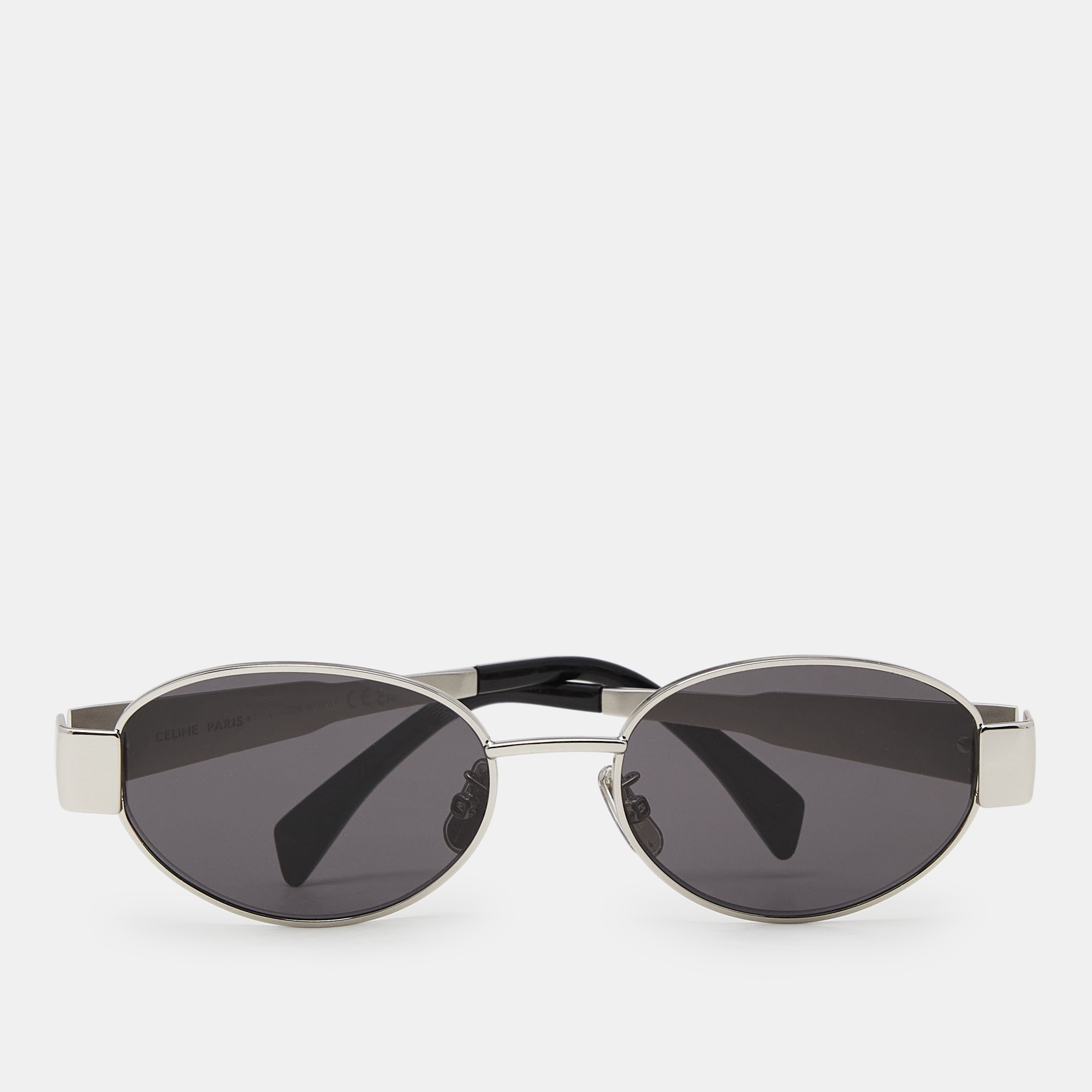 

Celine Silver Tone/Grey CL40235U Triomphe Oval Sunglasses