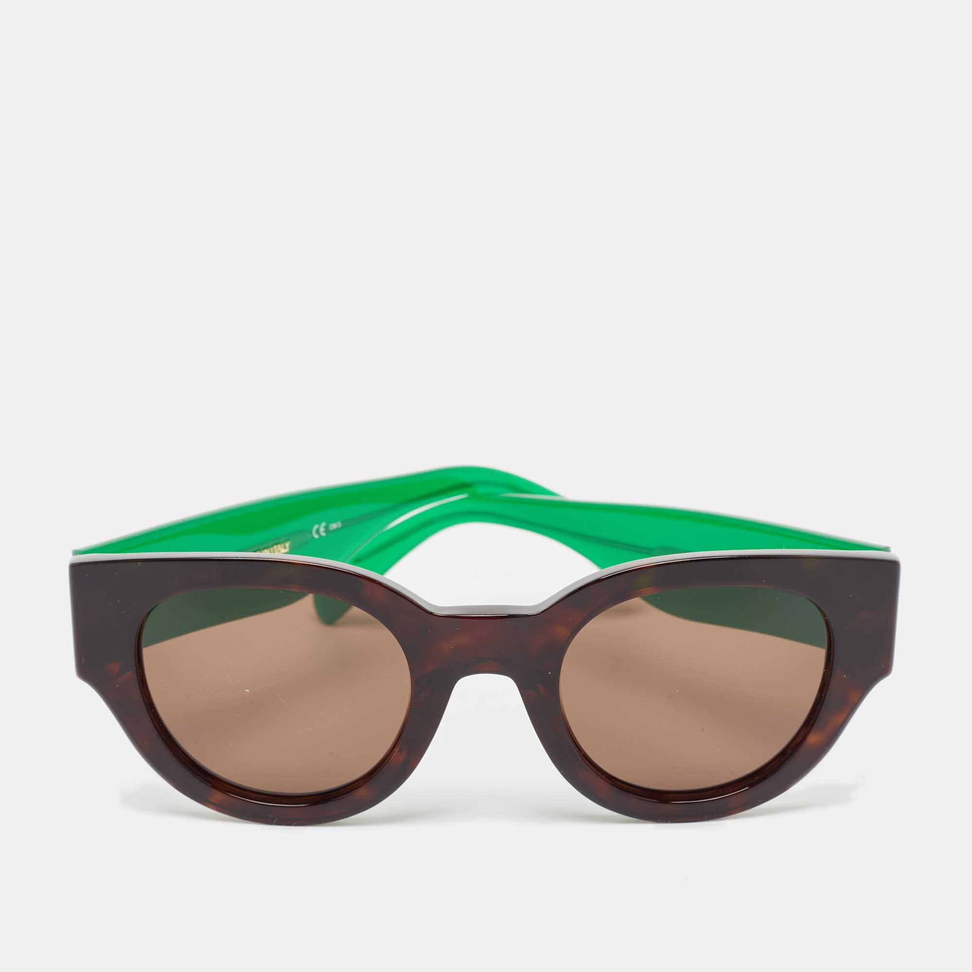 

Celine Brown/Green SMU 04Z Square Sunglasses