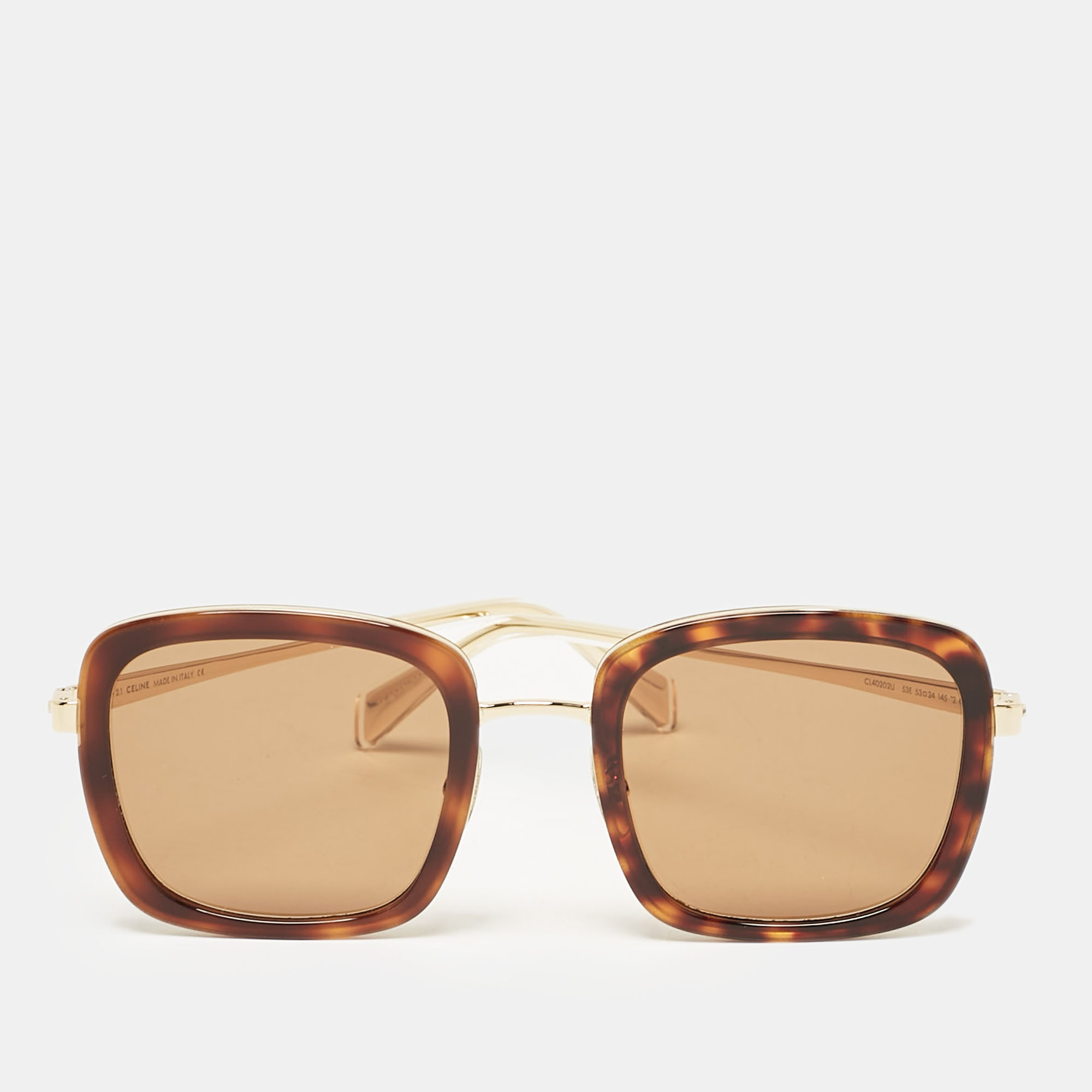 

Celine Tortoise Brown/Gold CL40202U Square Sunglasses