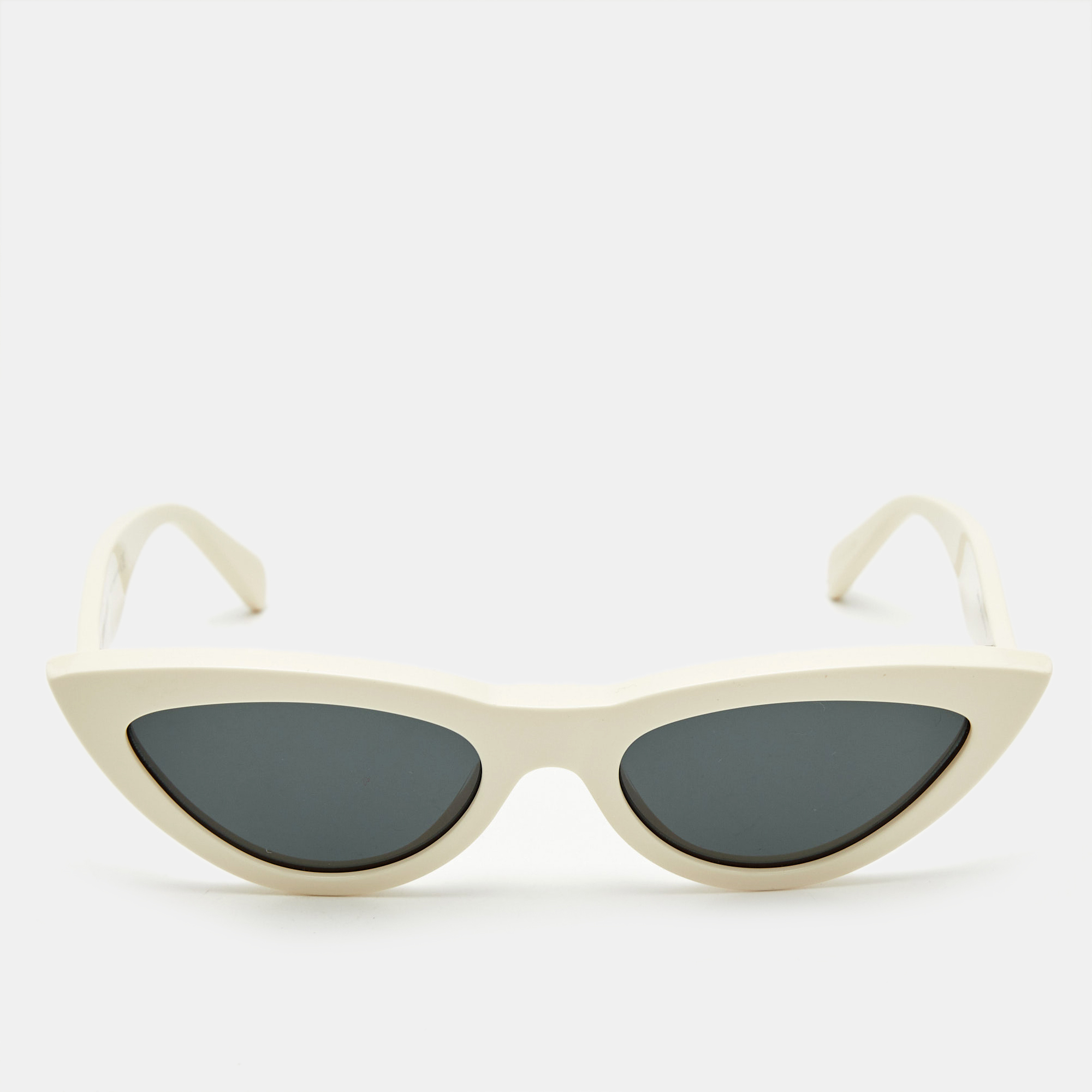 

Celine Ivory CL4019IN Frame Cat Eye Sunglasses, White