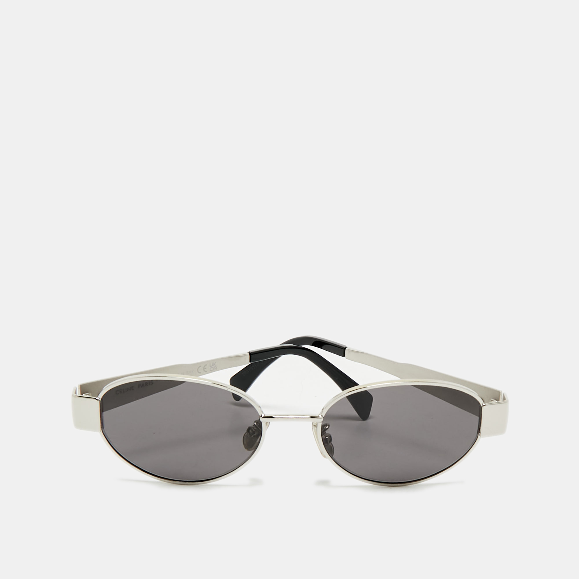 

Celine Black/Silver CL0235U Triomphe Oval Sunglasses