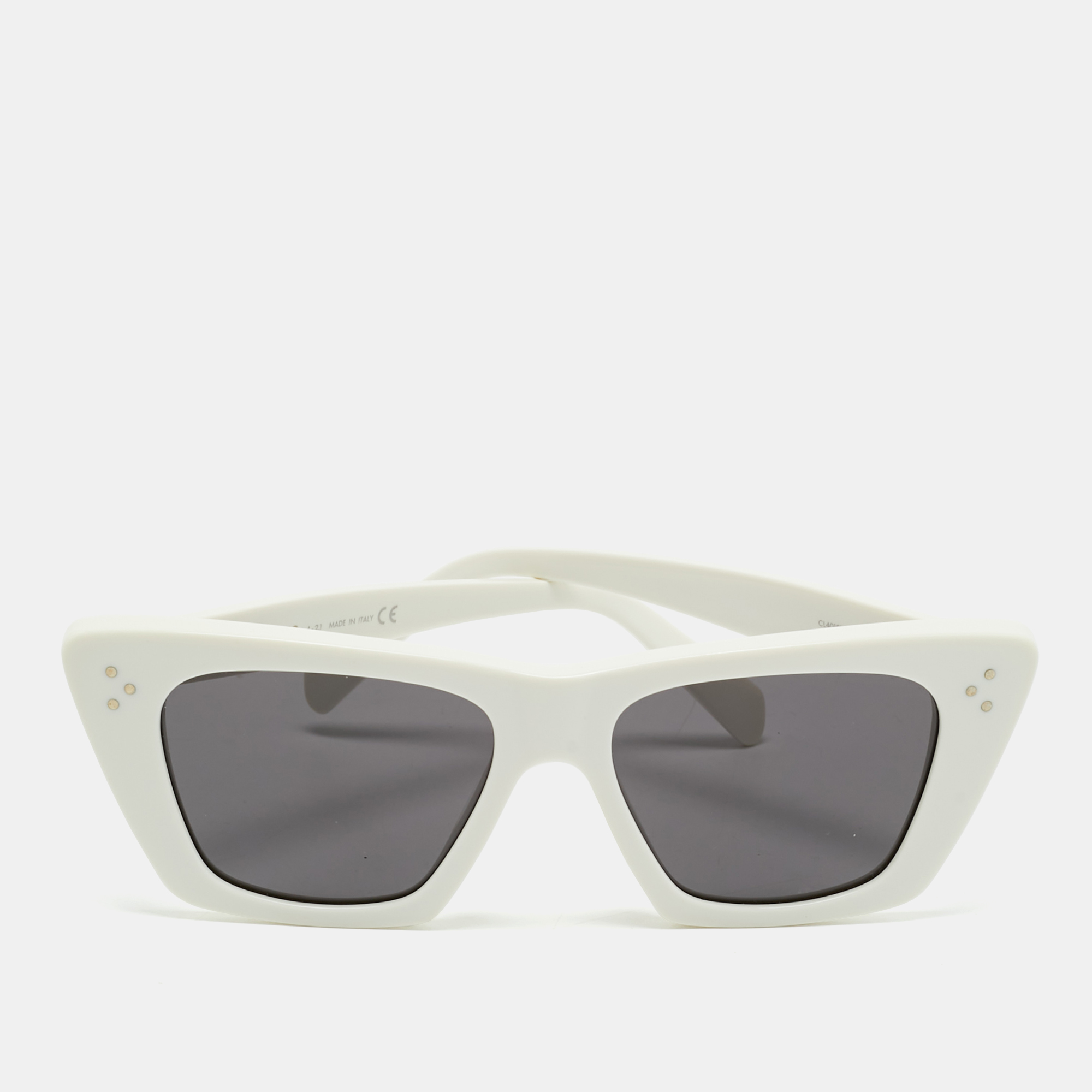

Celine White/Black CL40187I Edge Cat Eye Sunglasses