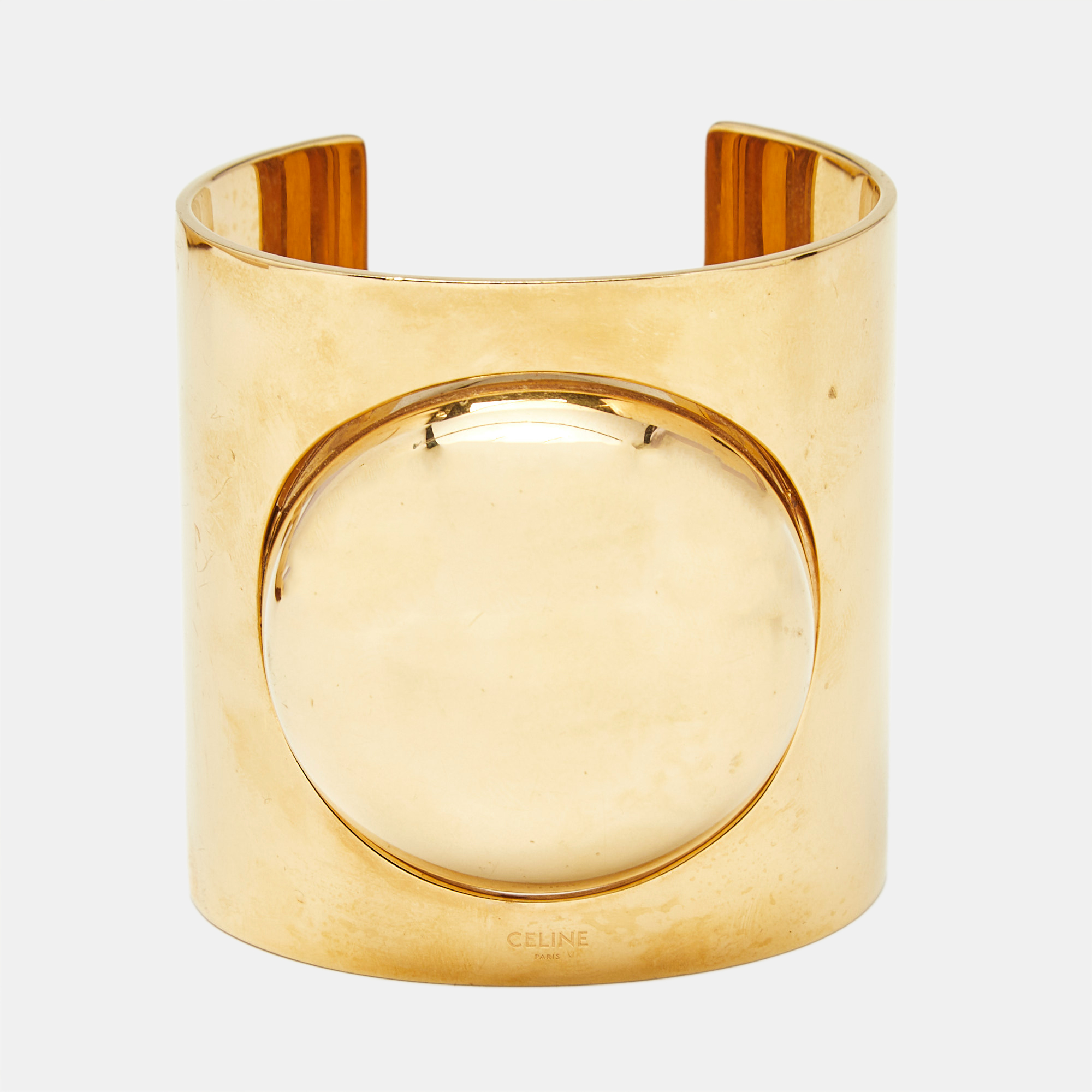 Pre-owned Celine Gold Tone Bracelet
