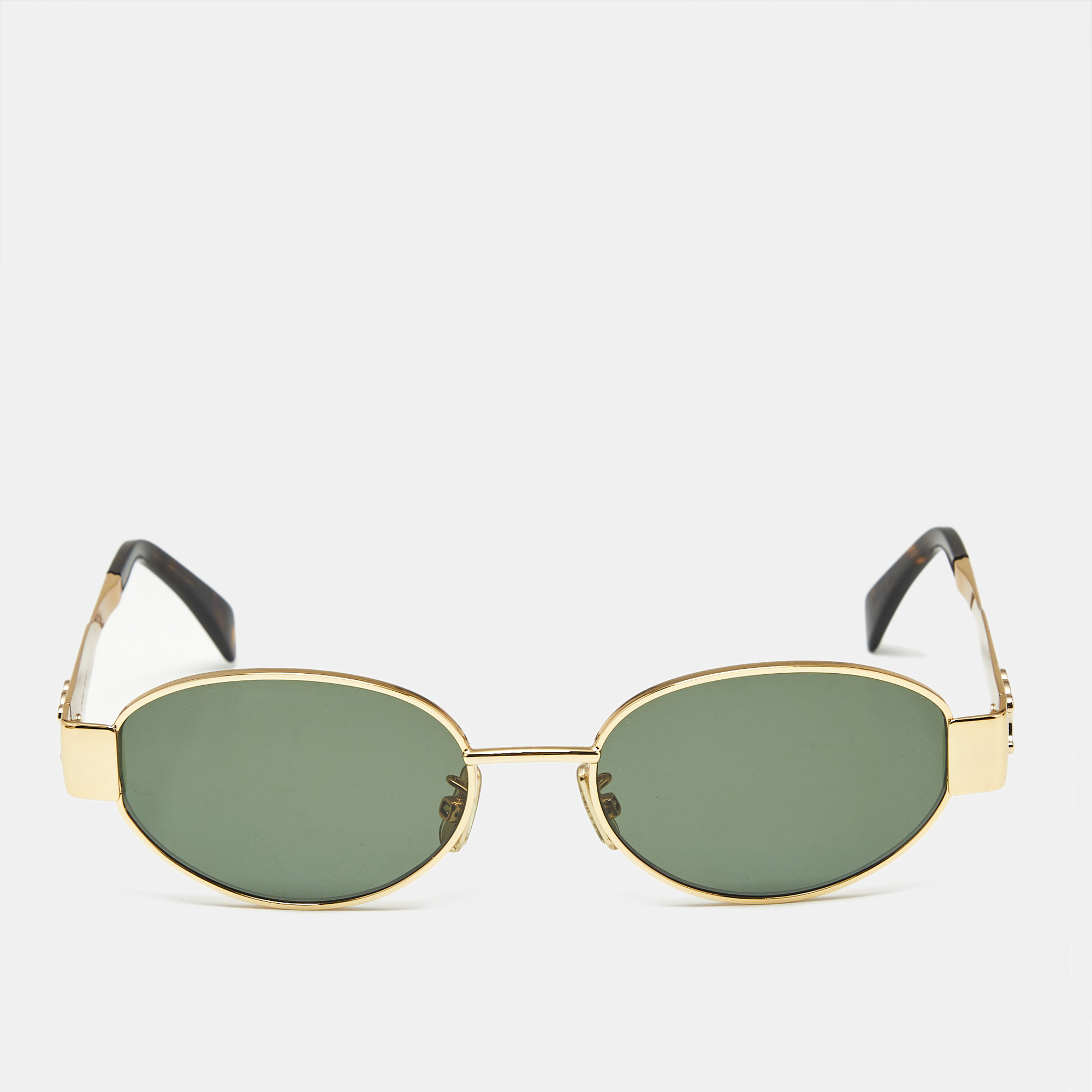 

Celine Black/Gold CL40235U Triomphe Oval Sunglasses
