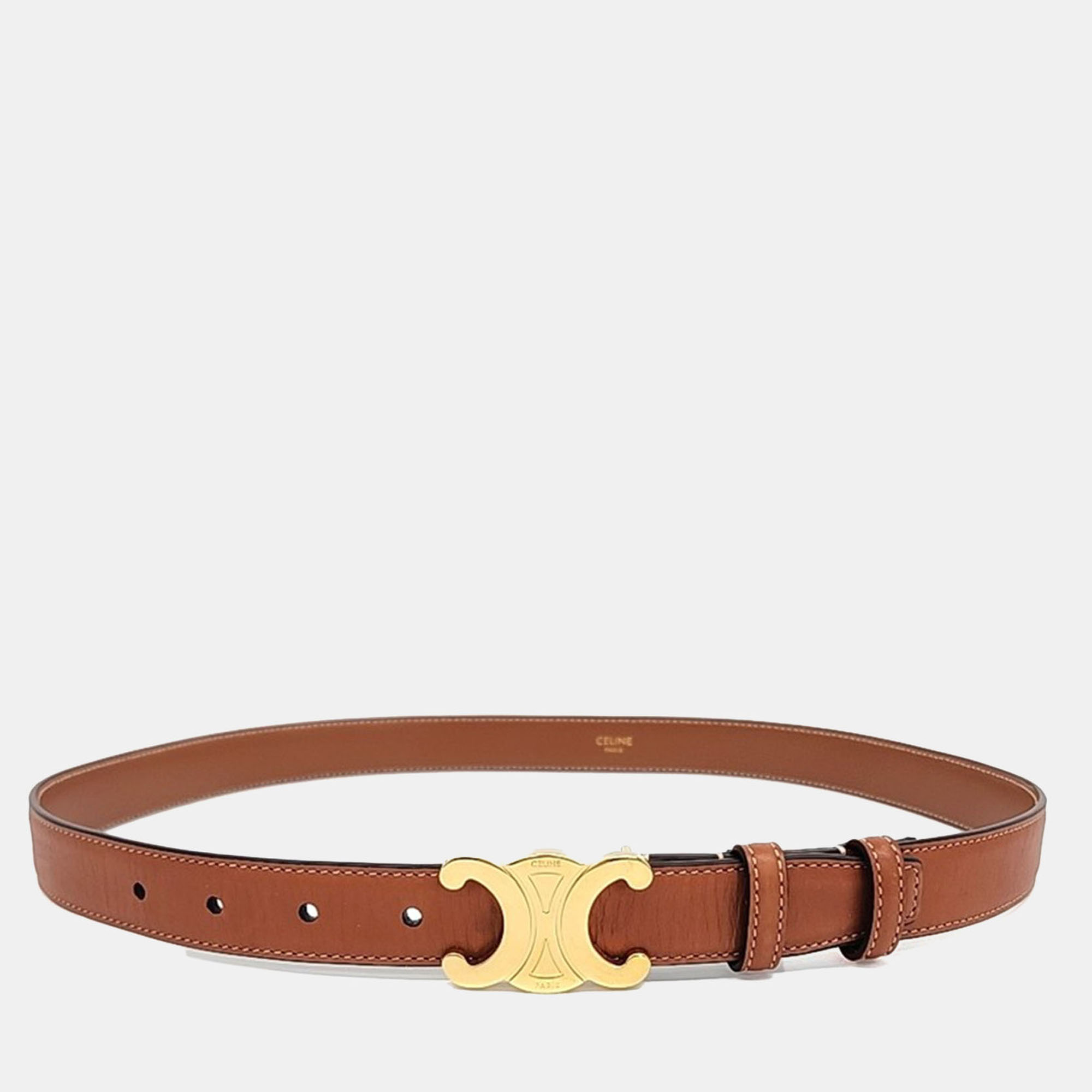 

Celine Triumph Brown Leather Belt