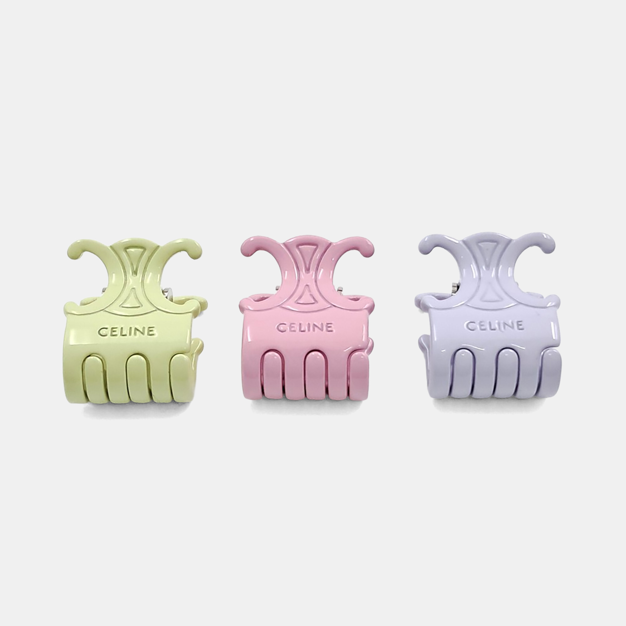 

Celine Mini Hair Claw 3SET, Multicolor