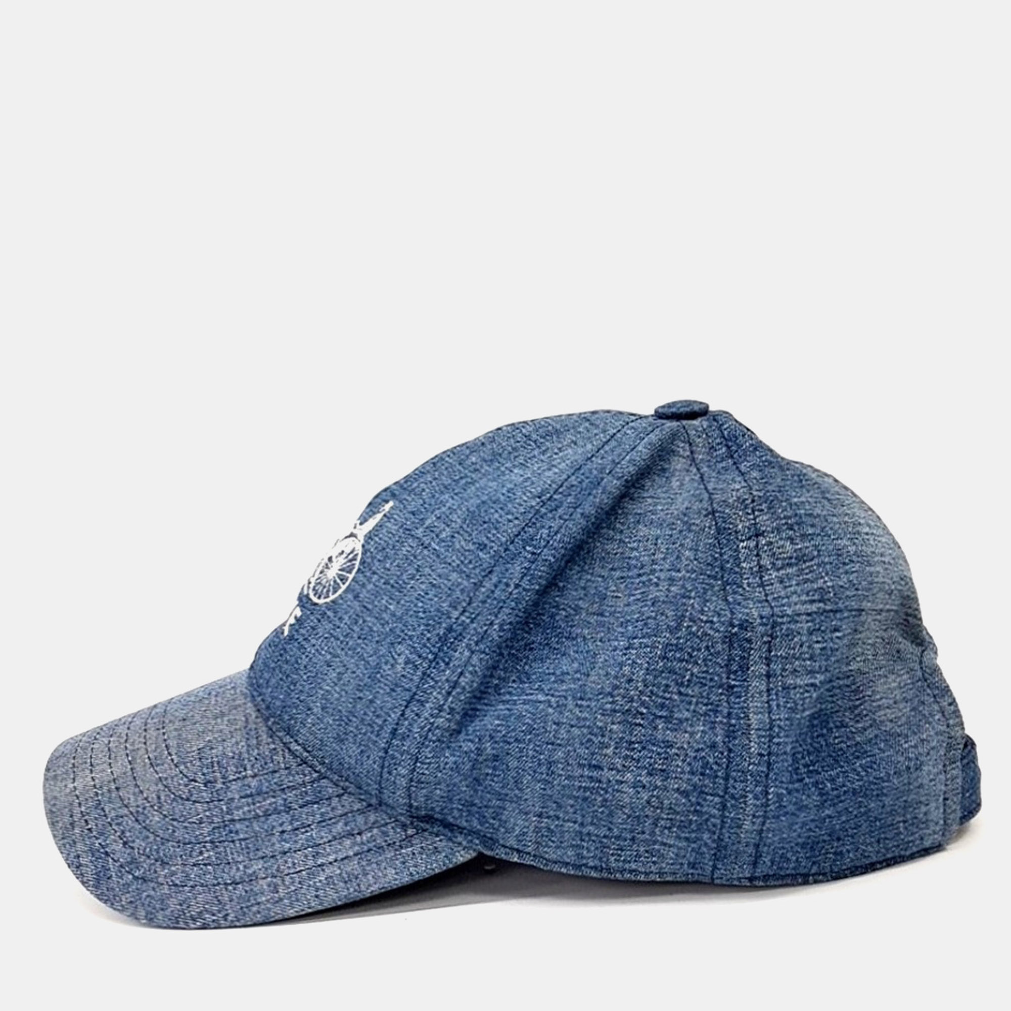 

Celine Denim Cap, Blue
