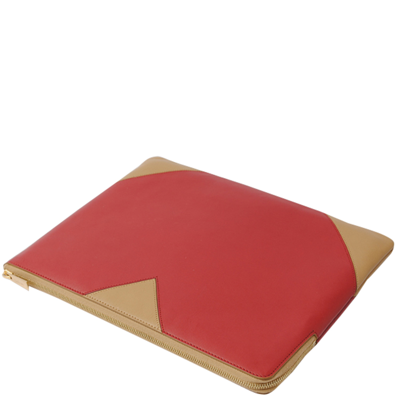 

Celine Bicolor Leather IPad Case, Multicolor