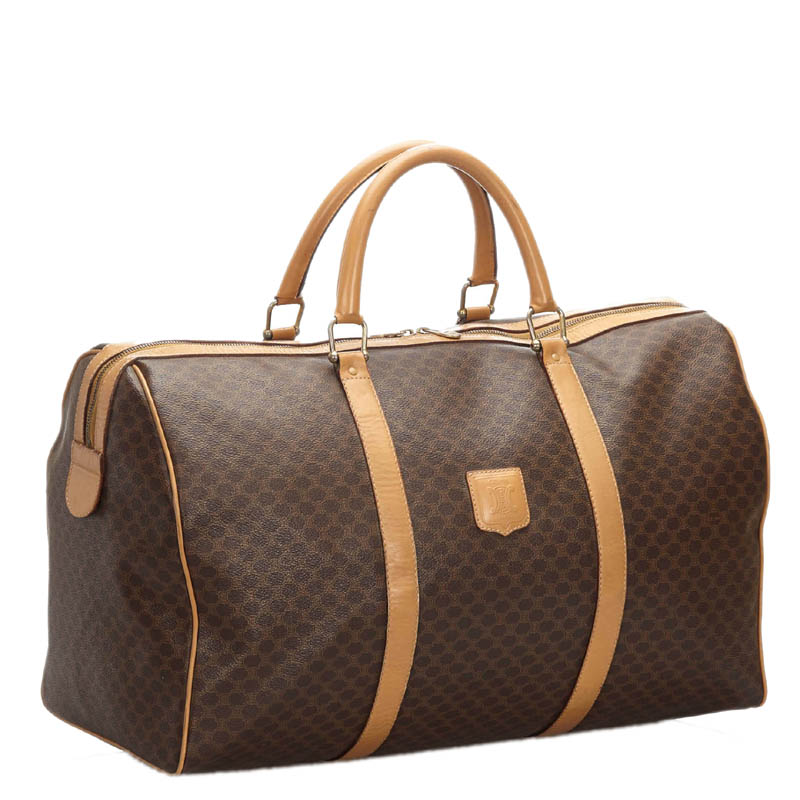 

Celine Brown/Beige Macadam Canvas Duffle Bag