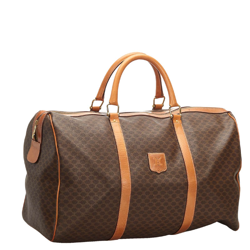 

Celine Brown Macadam Canvas Duffle Bag