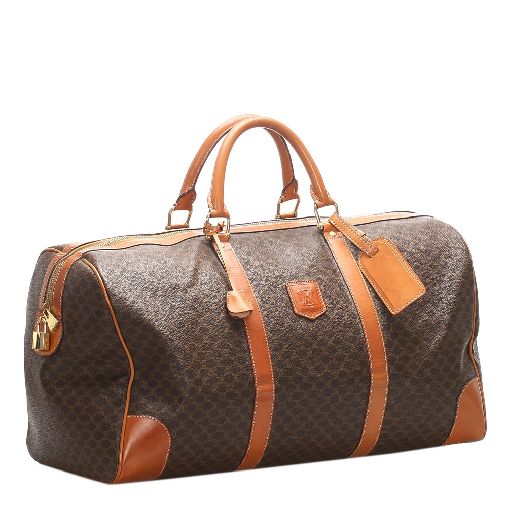 

Celine Brown/Beige Macadam Canvas Travel Bag