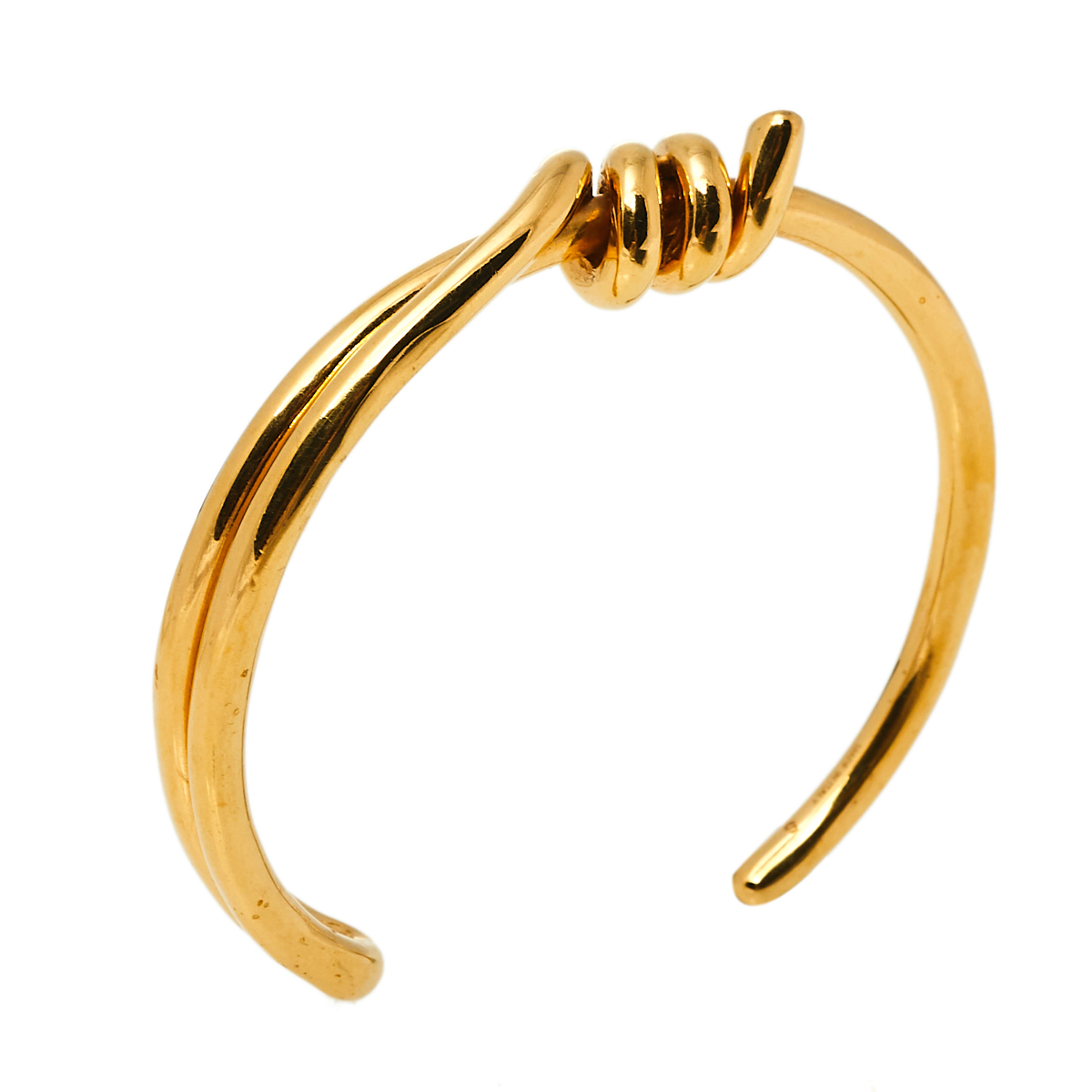 

Céline Gold Tone Extra Thin Open Knot Bracelet