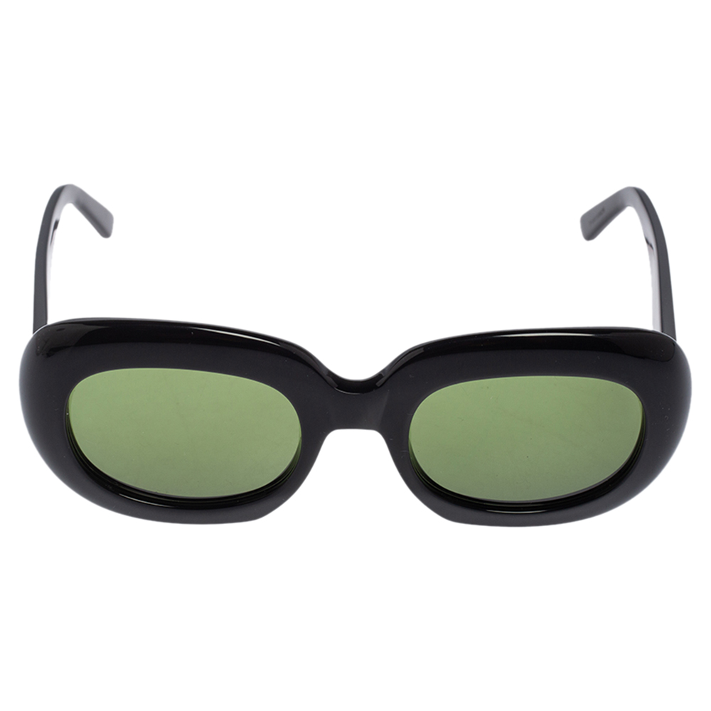 

Celine Black/Green Acetate CL40070I Oval Sunglasses