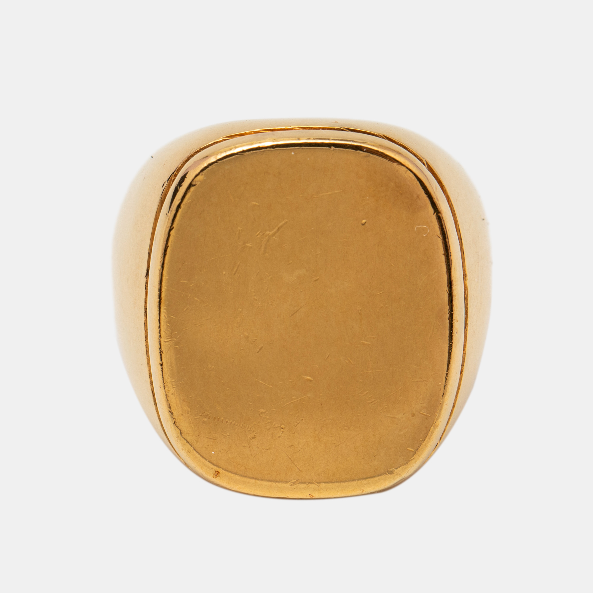 

Céline Gold Tone Square Ring Size EU 54