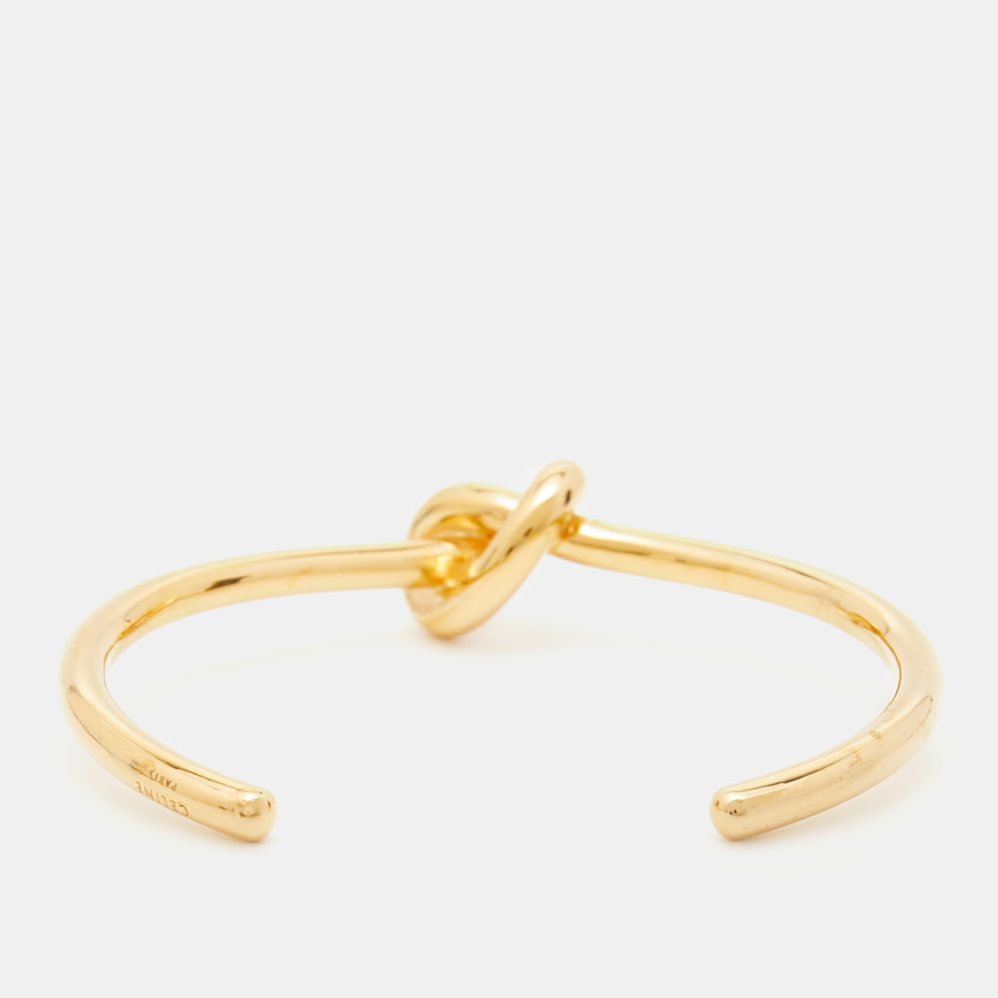 

Céline Open Knot Gold Tone Extra Thin Bracelet