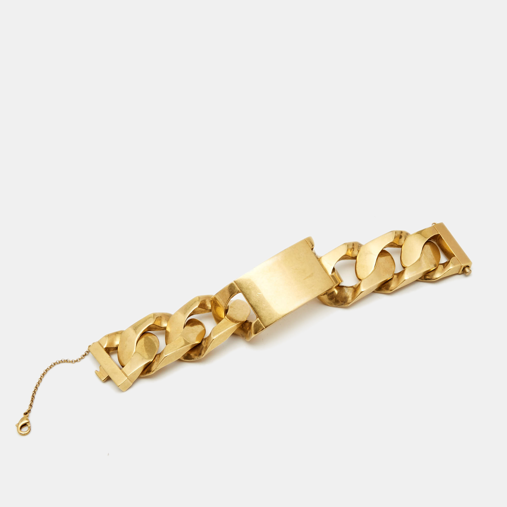 

Celine Gold Tone ID Curb Chain Bracelet