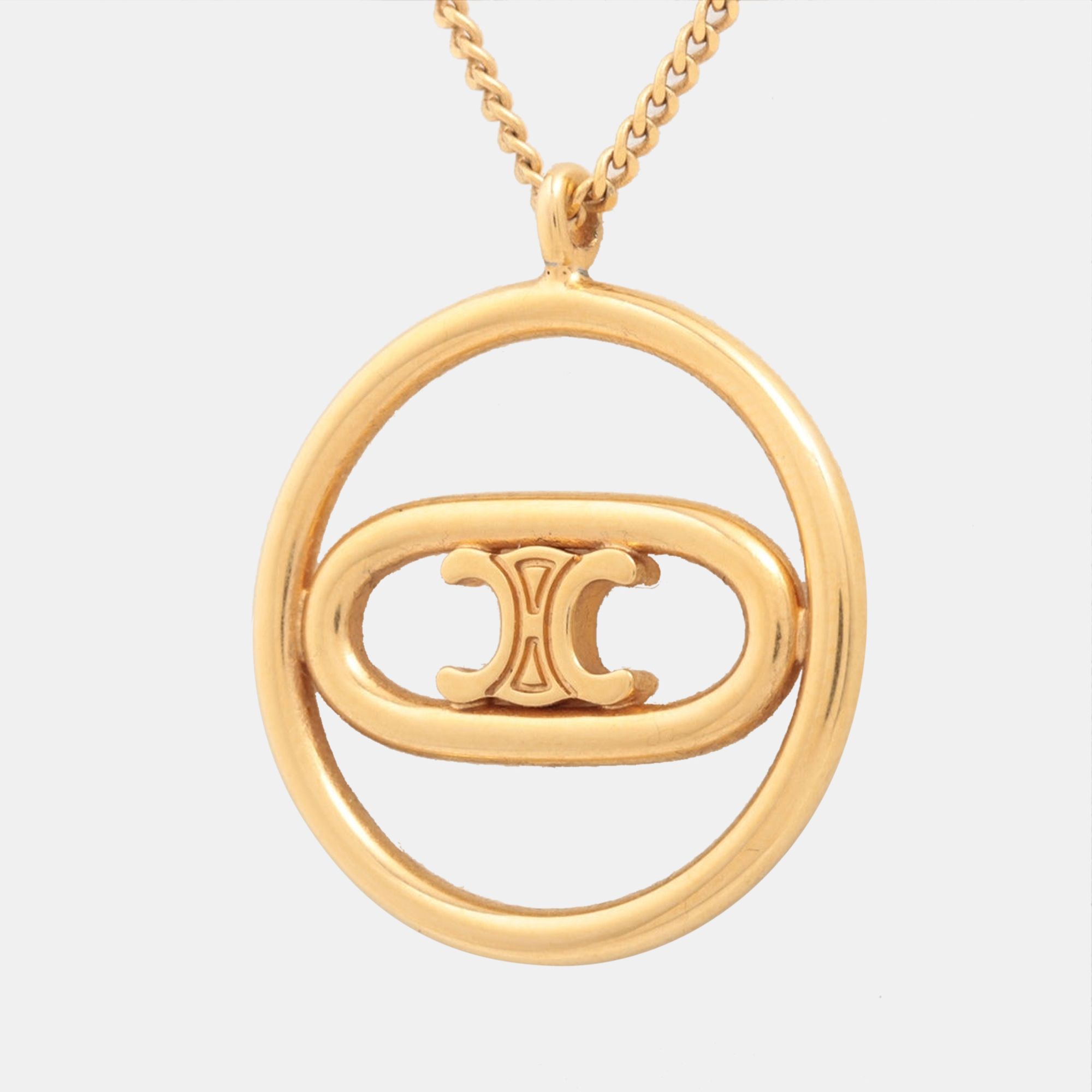 

CELINE Triomphe Necklace GP gold