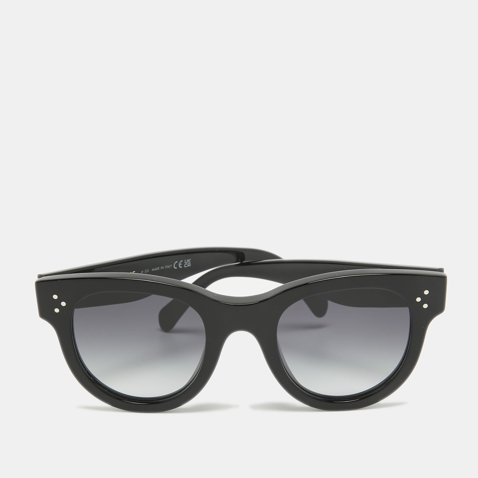 Pre-owned Celine Black Cl4003in Wayfarer Sunglasses
