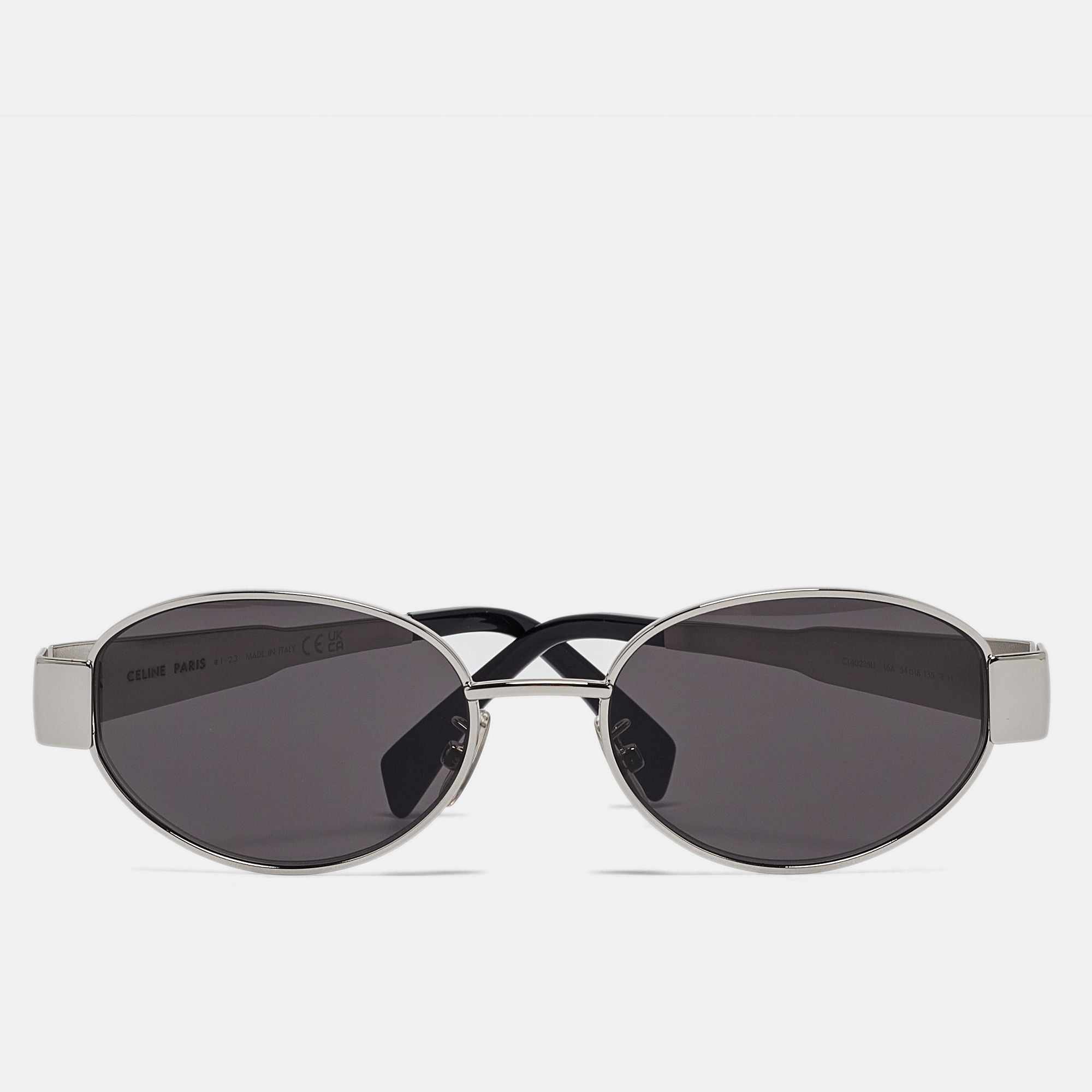 

Celine Black/Silver CL0235U Triomphe Oval Sunglasses