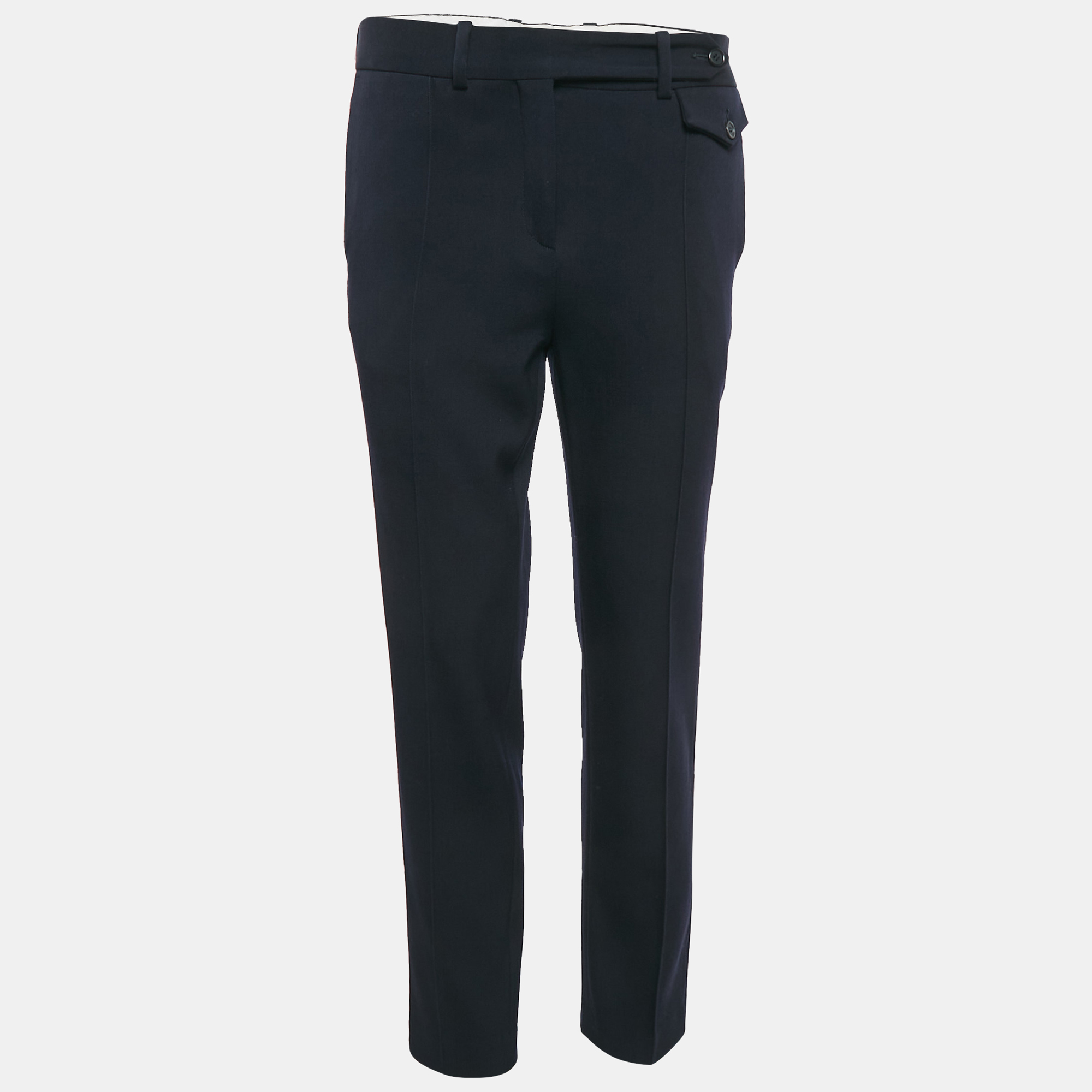 

Celine Navy Blue Wool Gabardine Trousers S