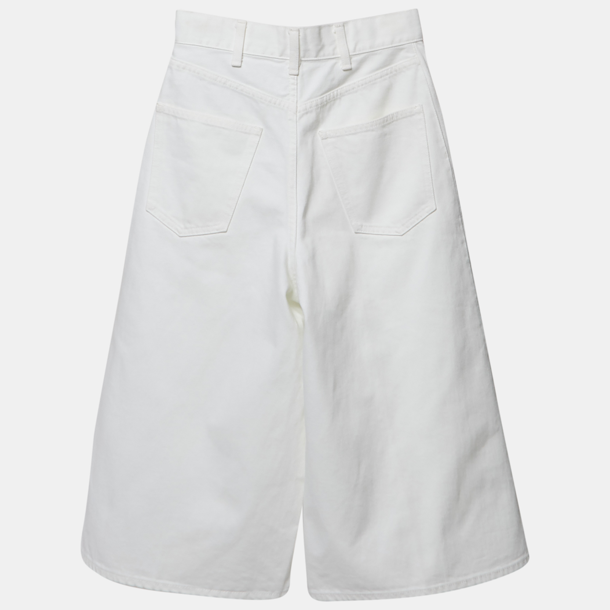 

Celine White Denim Capri Pants S Waist 26"