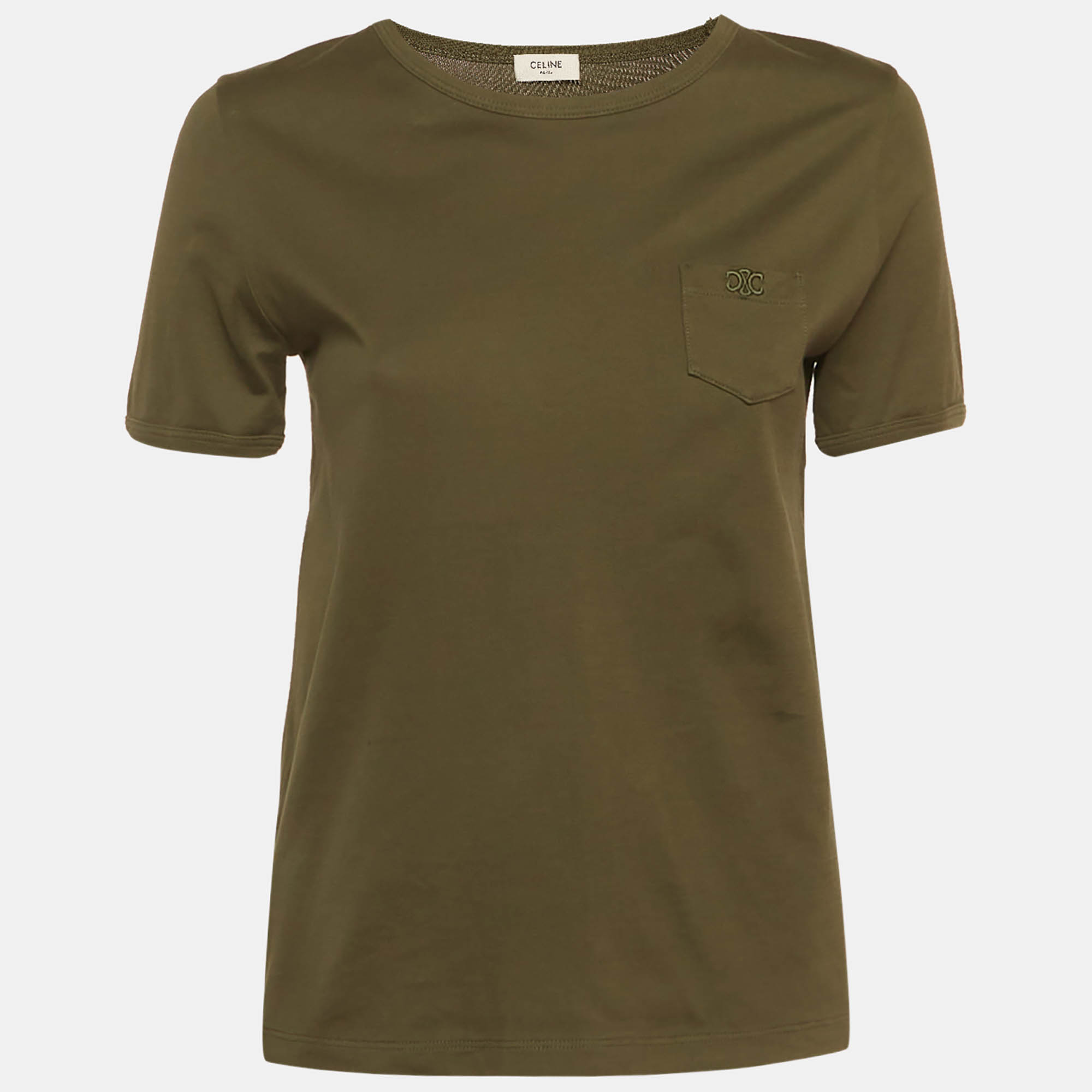 

Celine Green Jersey Triomphe T-Shirt M
