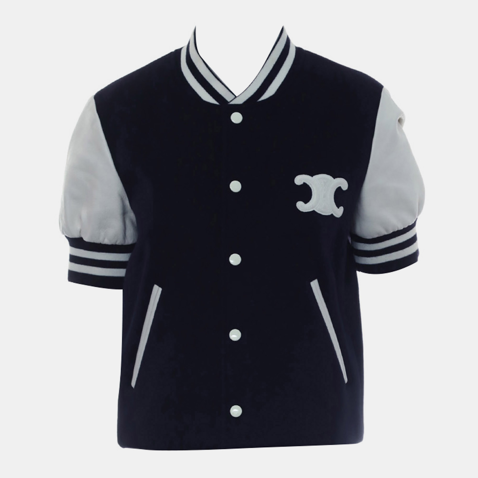

Celine Button Up Triomphe Jacket, Navy blue