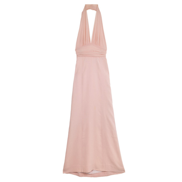 Pre Owned Celine Halter Neck Flow Dress S